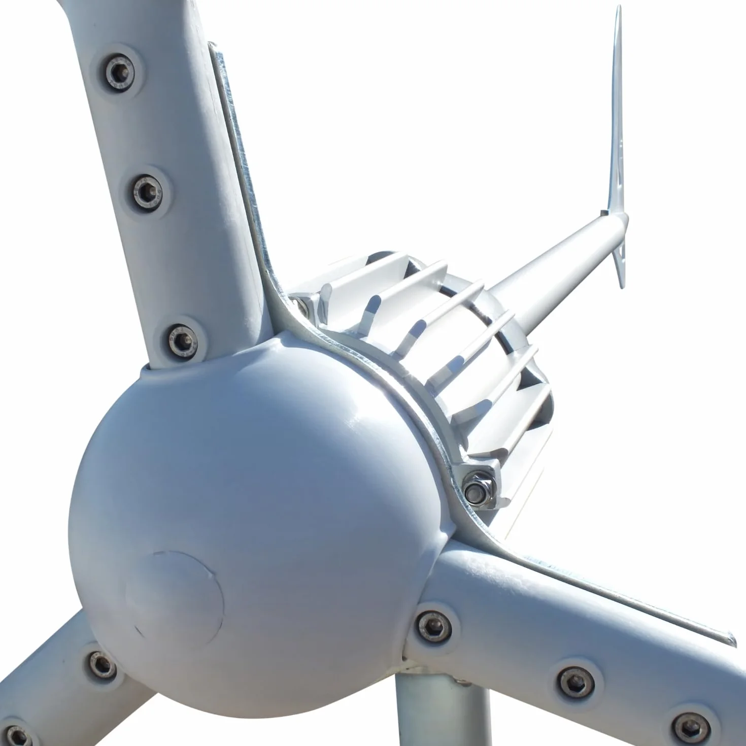 Turbina wiatrowa i-1500 W, turbina wiatrowa 48 V, skrzydła w kolorze białym (1500 W, 48 V)