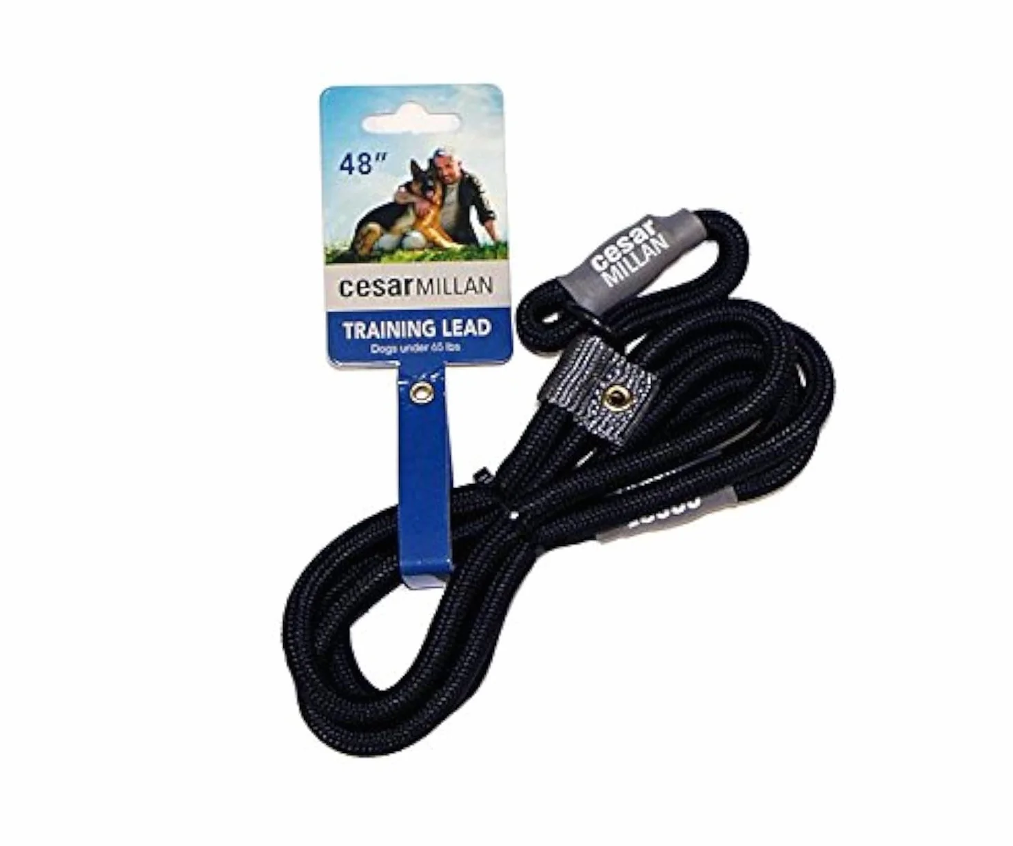 Cesar Millan Slip Lead Leash™ – smycz treningowa z kołnierzem zapewnia większą kontrolę i możliwość szybkich i delikatnych korekt (standardowa, czarna)