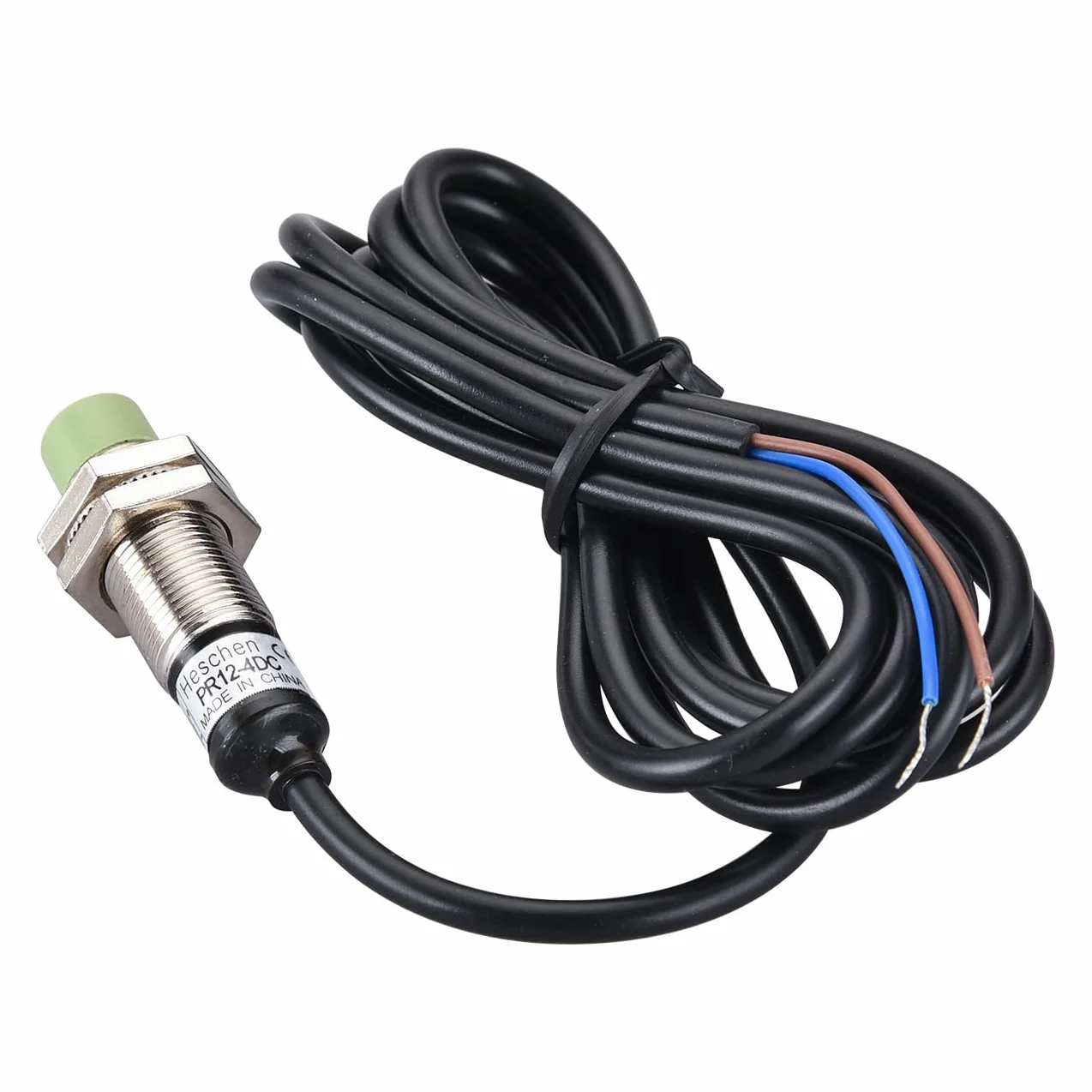 Heschen Indukcyjny czujnik zbliżeniowy PR12-4DC 4 mm M12 12-24 VDC 2-przewodowy nieekranowany NC