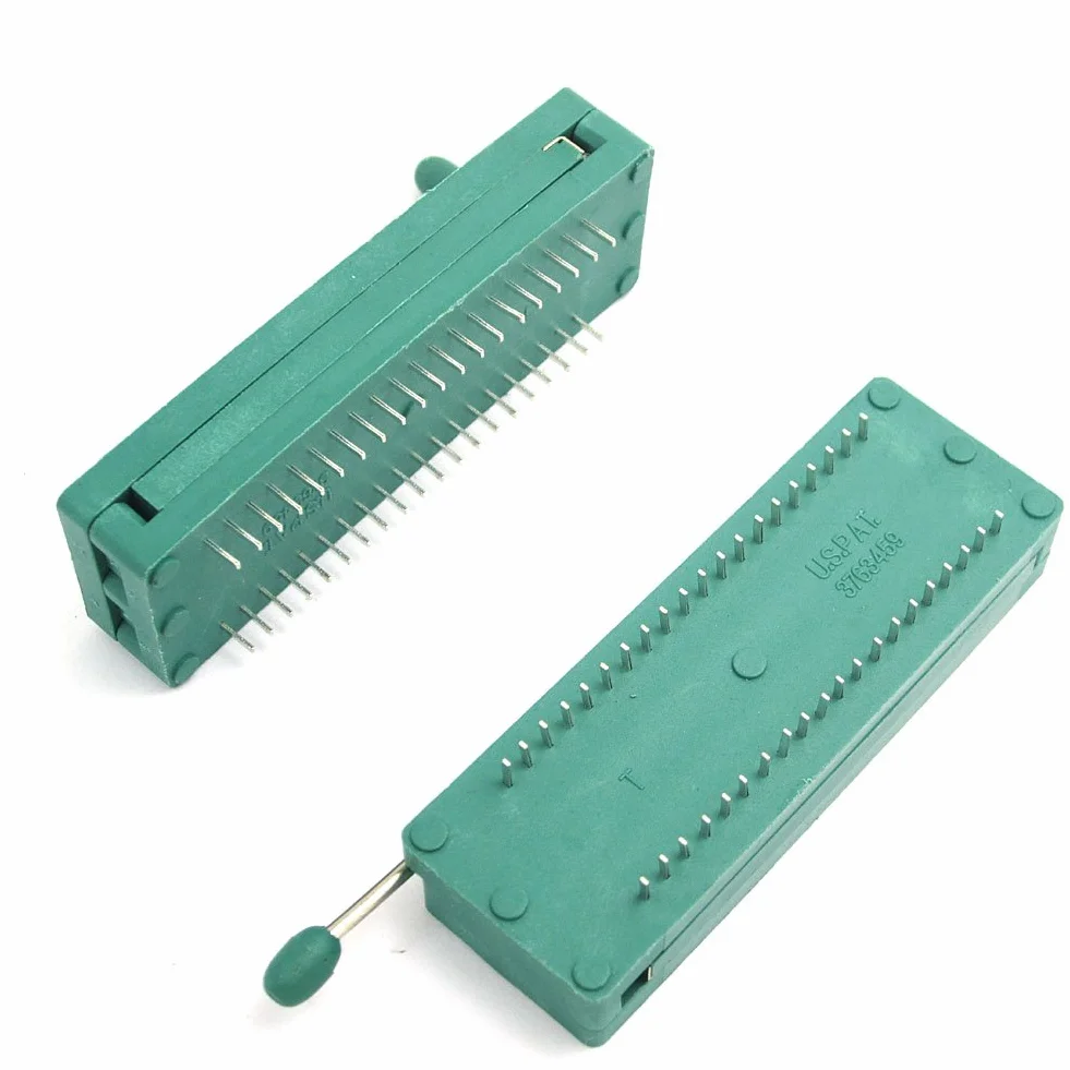 DollaTek 2 szt. uniwersalne gniazdo 40-pinowe ZIF DIP IC testowe Board Socket