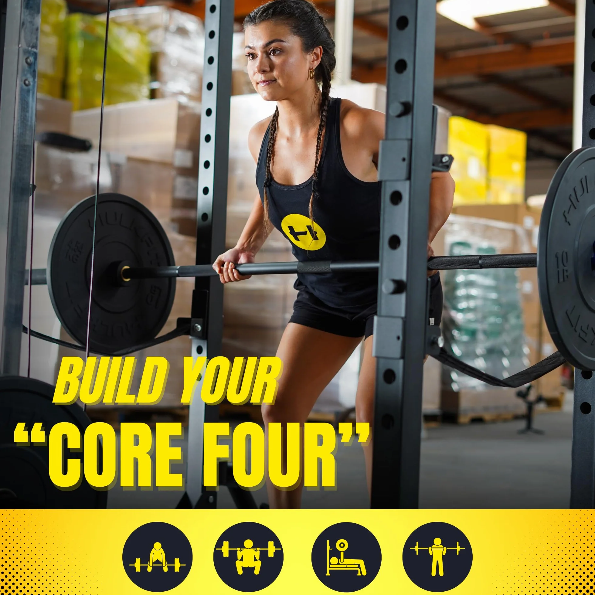 HulkFit Pro Series 6.0 cm x 6.0 cm Jammer Arms - nasadki