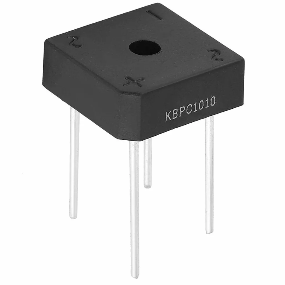 KBPC-1010 Brückendiodengleichrichter 10A 1000V 4-Pin Stabile Leistung(5Pcs)