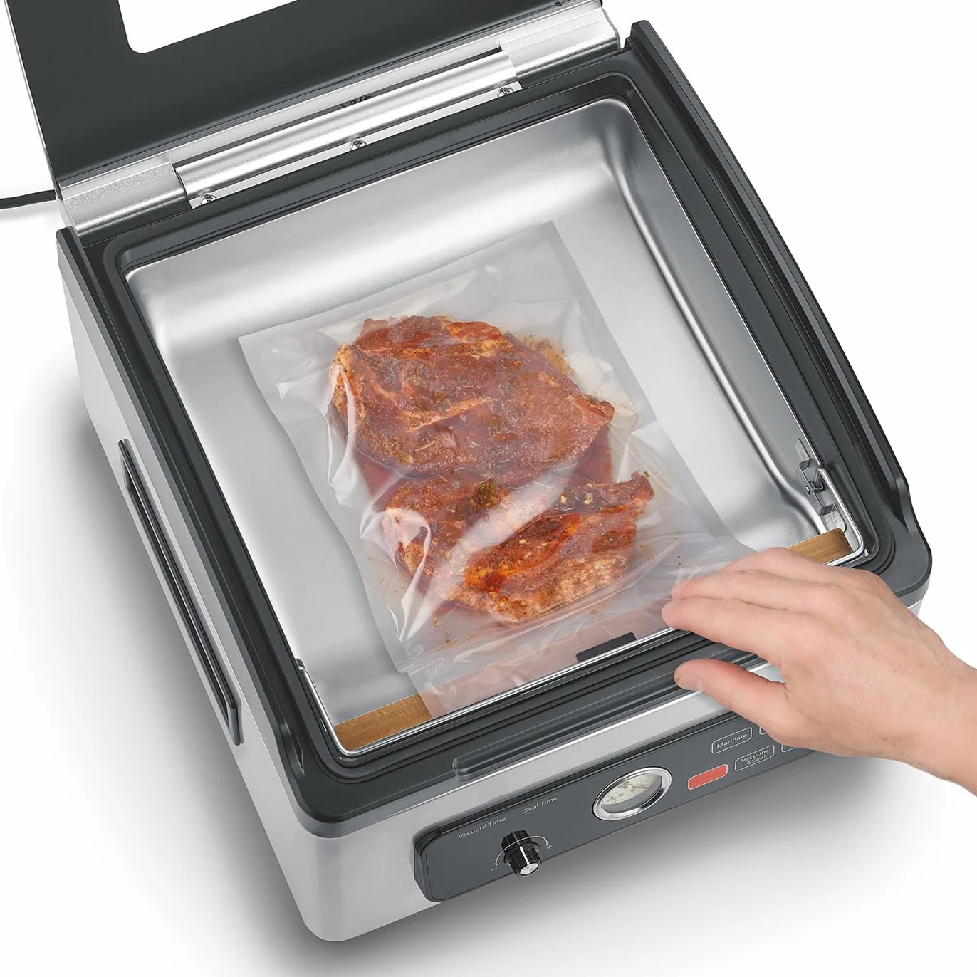 CASO VacuChef 700 komora próżniowa ze stali nierdzewnej 8 l pompa 70 l/min
