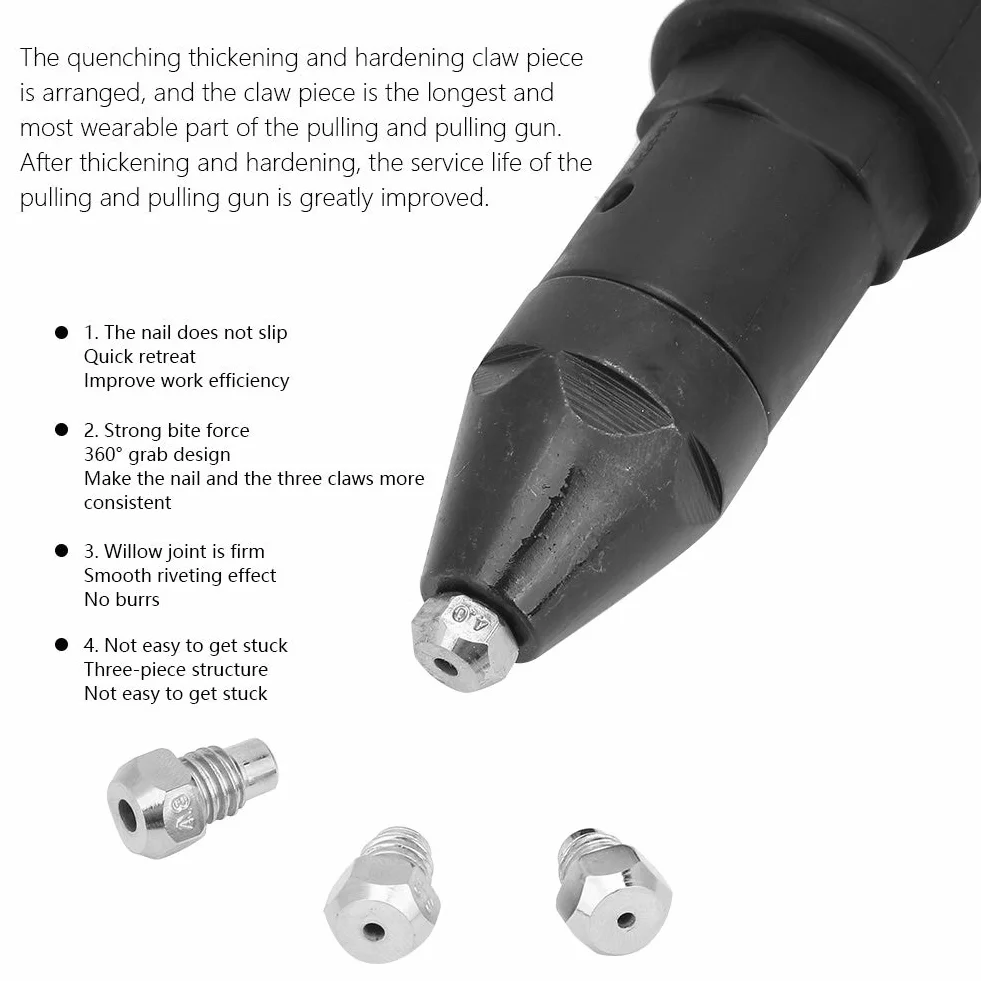 Adapter do Nitownicy Elektrycznej 2,4-4,8 mm Czarny Precyzyjny dla Elektryków