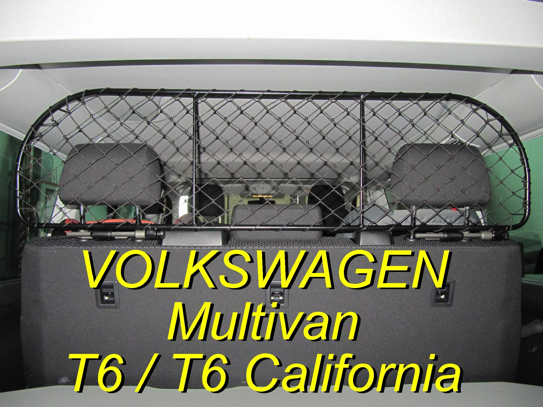 ERGOTECH Siatka oddzielająca/kratka oddzielająca do Volkswagen Multivan T6, RDA65-XL16 kvw012, dla psów i bagażu