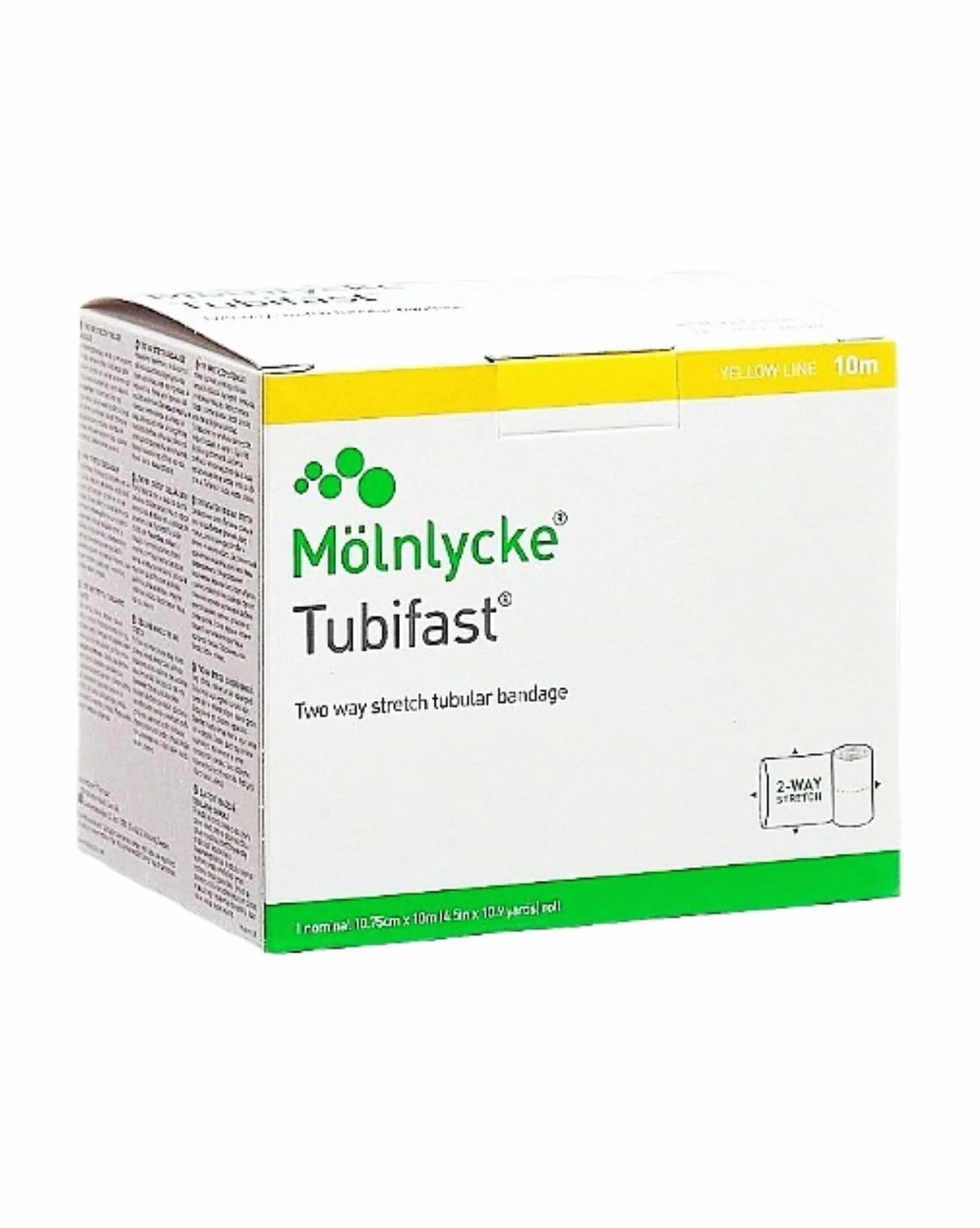 Tubifast 2-WAY-Stretch 10,75 cmx10 m żółty, 1 szt