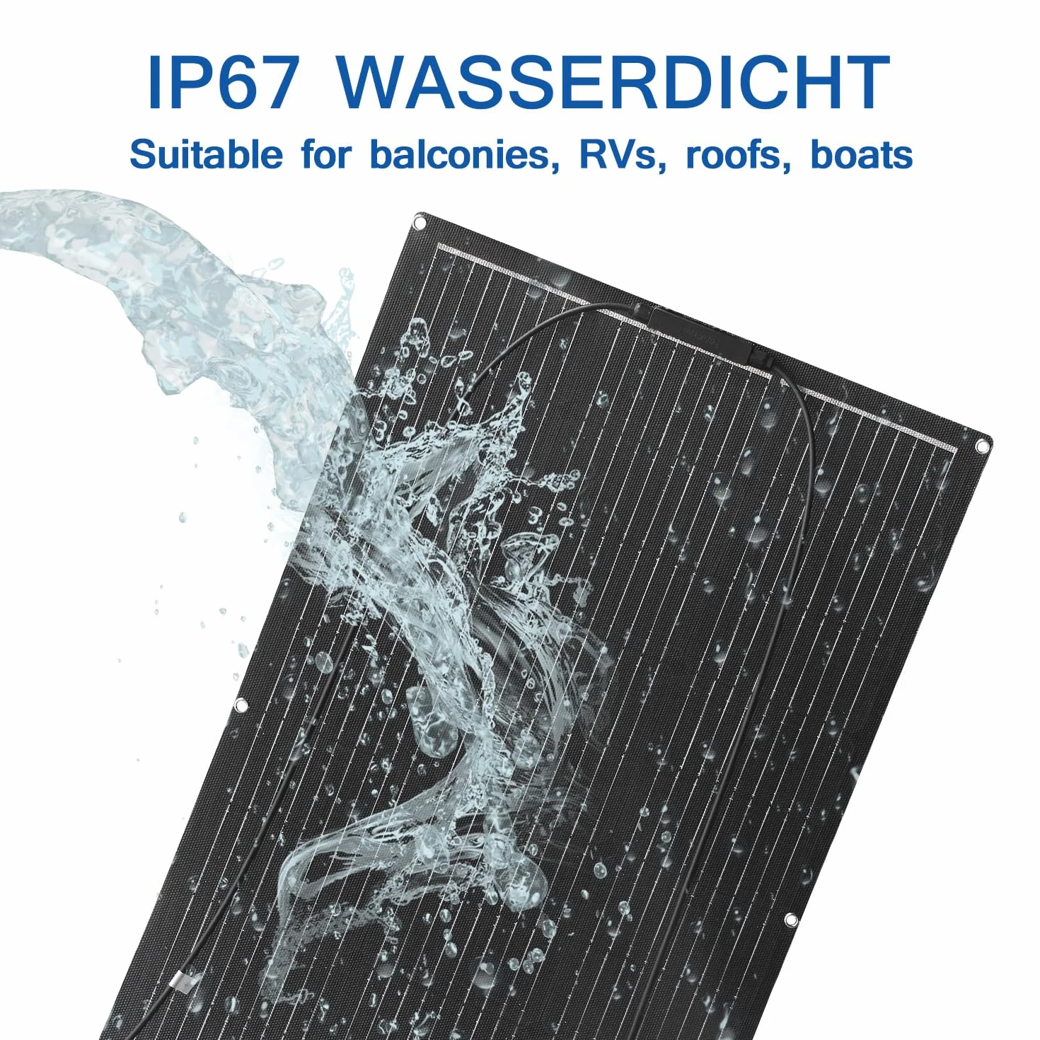 ETFE Elastyczny Moduł Solarny 100W 24V/12V etfe Panel Słoneczny Monokrystaliczny Panel Fotowoltaiczny ładowarka Solarna, instalacja Solarna do Systemu niezależnego od sieci przenośnej