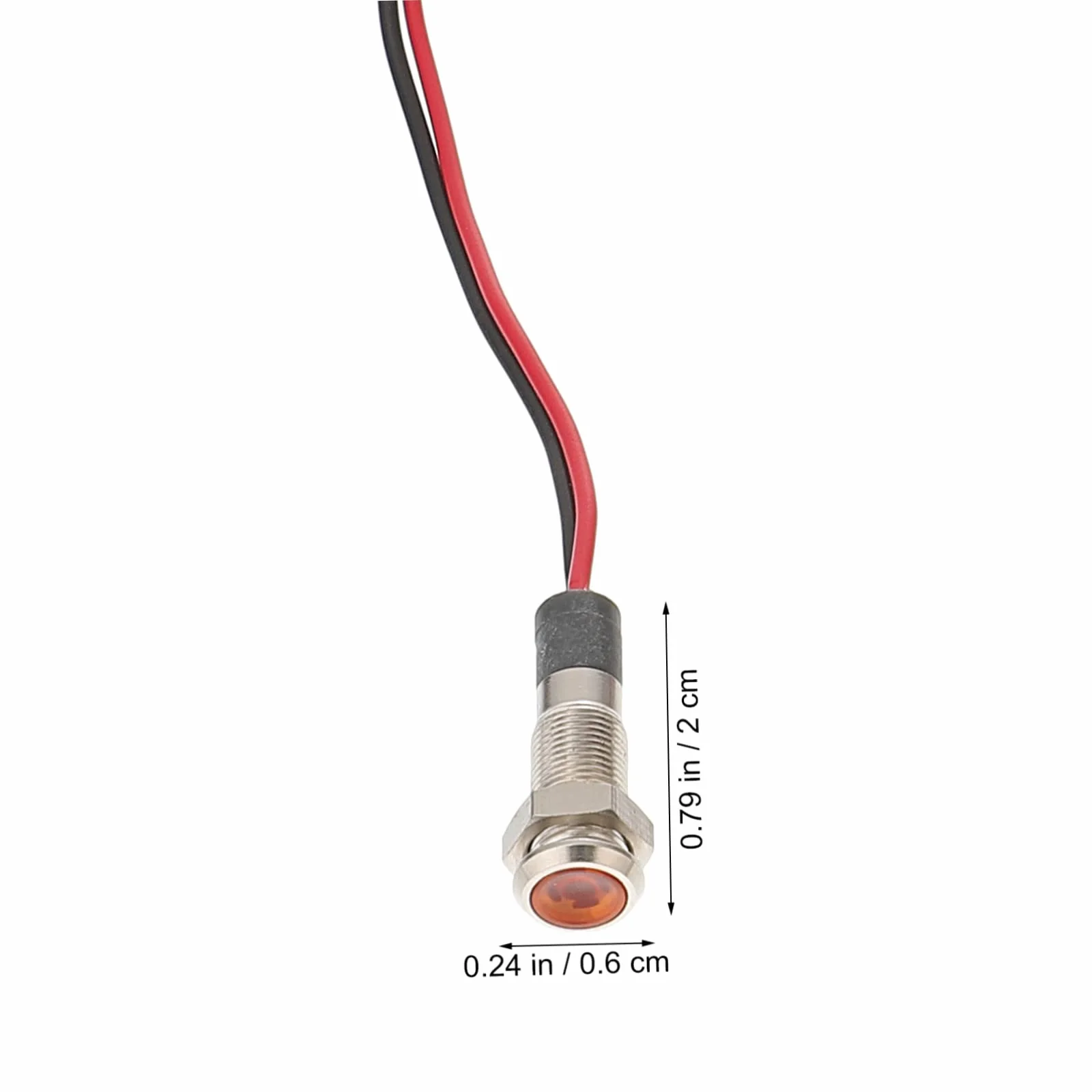 Gatuida 3 Sztuk Lampka Kontrolna Przewodowa Lampka Sygnalizacyjna LED Lampka Sygnalizacyjna Drutu Światło Ostrzegawcze Ciężarówka Lampka Kontrolna Łódź Samochodowa Zaciski Śrubowe