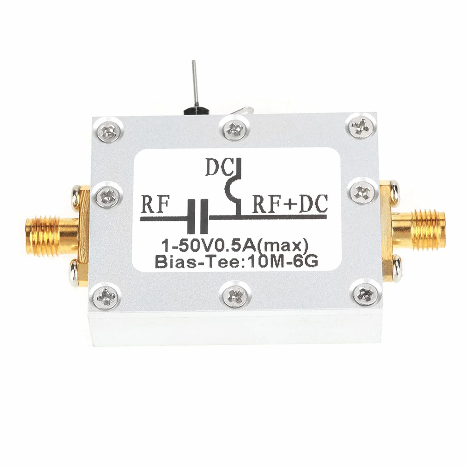 ANGGREK 10MHz 6GHz Bias Tee, Szerokopasmowy Koaksjalny Blok DC do Testów i Pomiarów