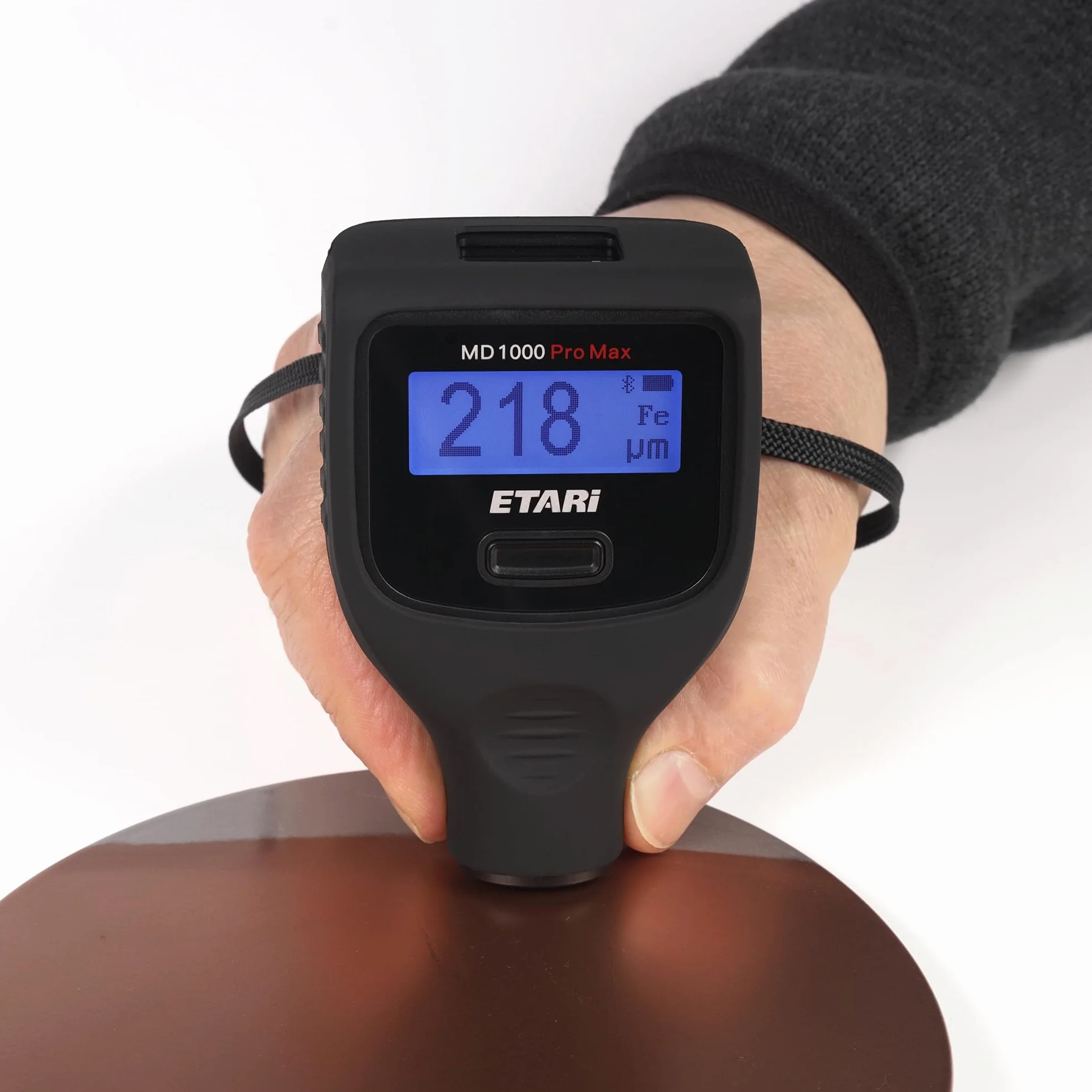 ETARI MD 1000 Pro Max profesjonalny miernik grubości lakieru do 6000 μm, 3 kolorowe podświetlenie, 2 ekrany