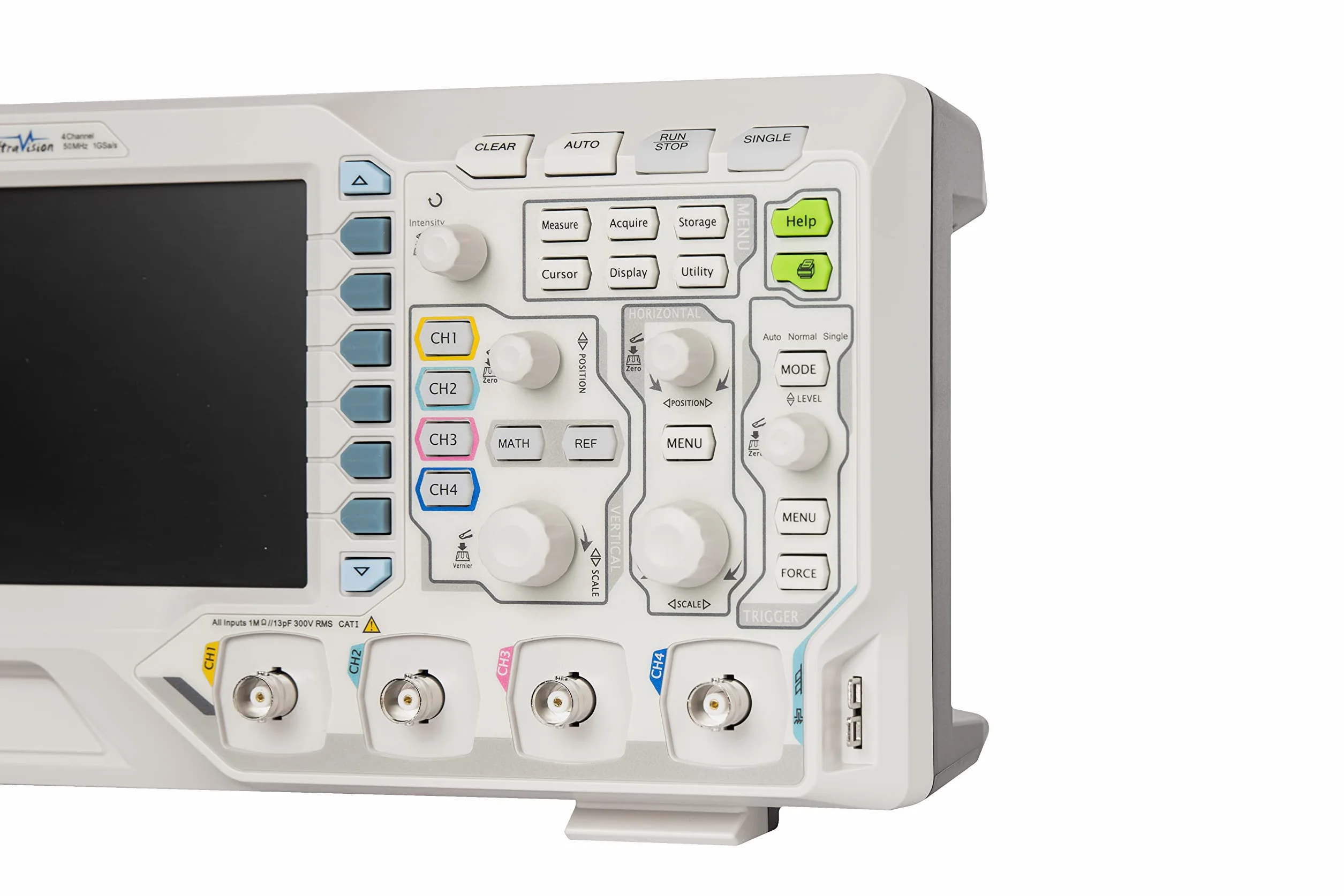 RIGOL DS1054Z Cyfrowy Oscyloskop, Szerokość Pasma 50MHz, 4 Kanały Analogowe, Pojemność Pamięci 24Mpts, Szybkość Próbkowania 1G Sa/s, Darmowa Funkcja Wyzwalania i Dekodowania, Gwarancja 3 Lat
