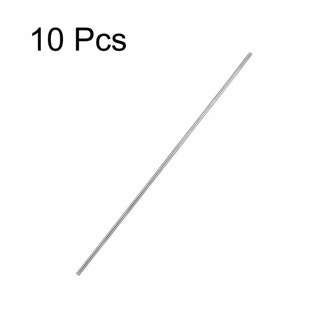 sourcing map 10 sztuk prętów okrągłych ze stali nierdzewnej 304 2 mm x 200 mm