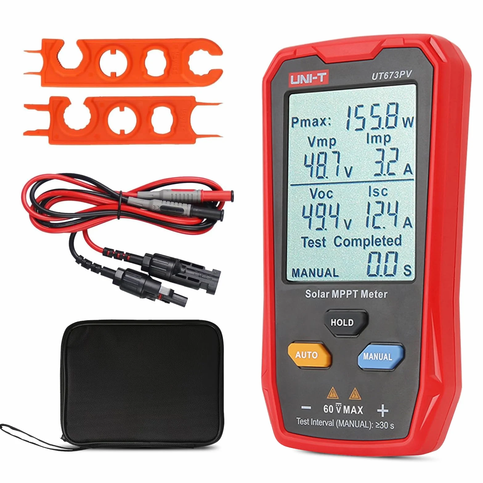 UT673PV tester paneli słonecznych 800 W multimetr fotowoltaiczny z wyświetlaczem LCD MPPT