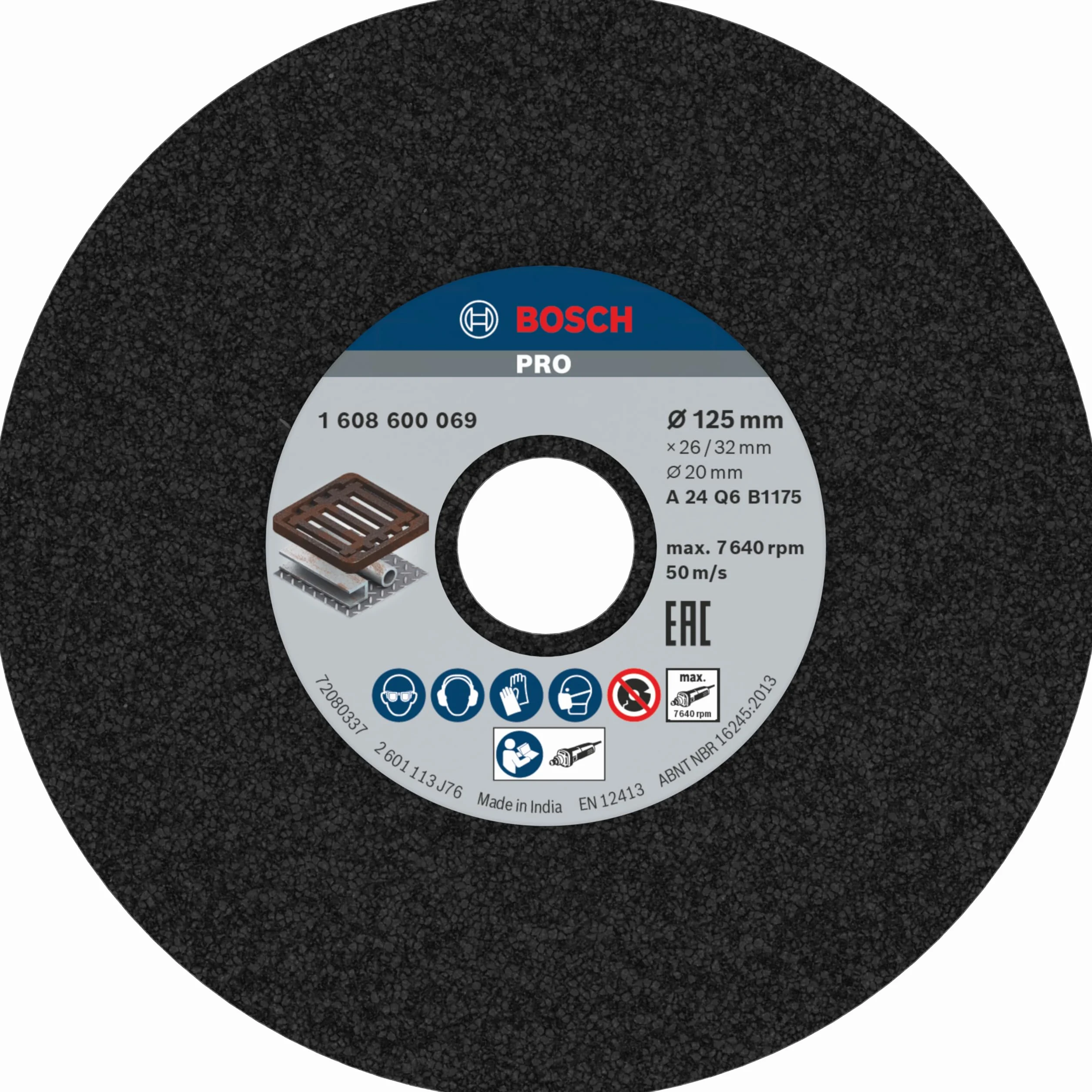 Bosch 125 x 26/32 20mm Bore Grinding Wheel A24Q6B1175