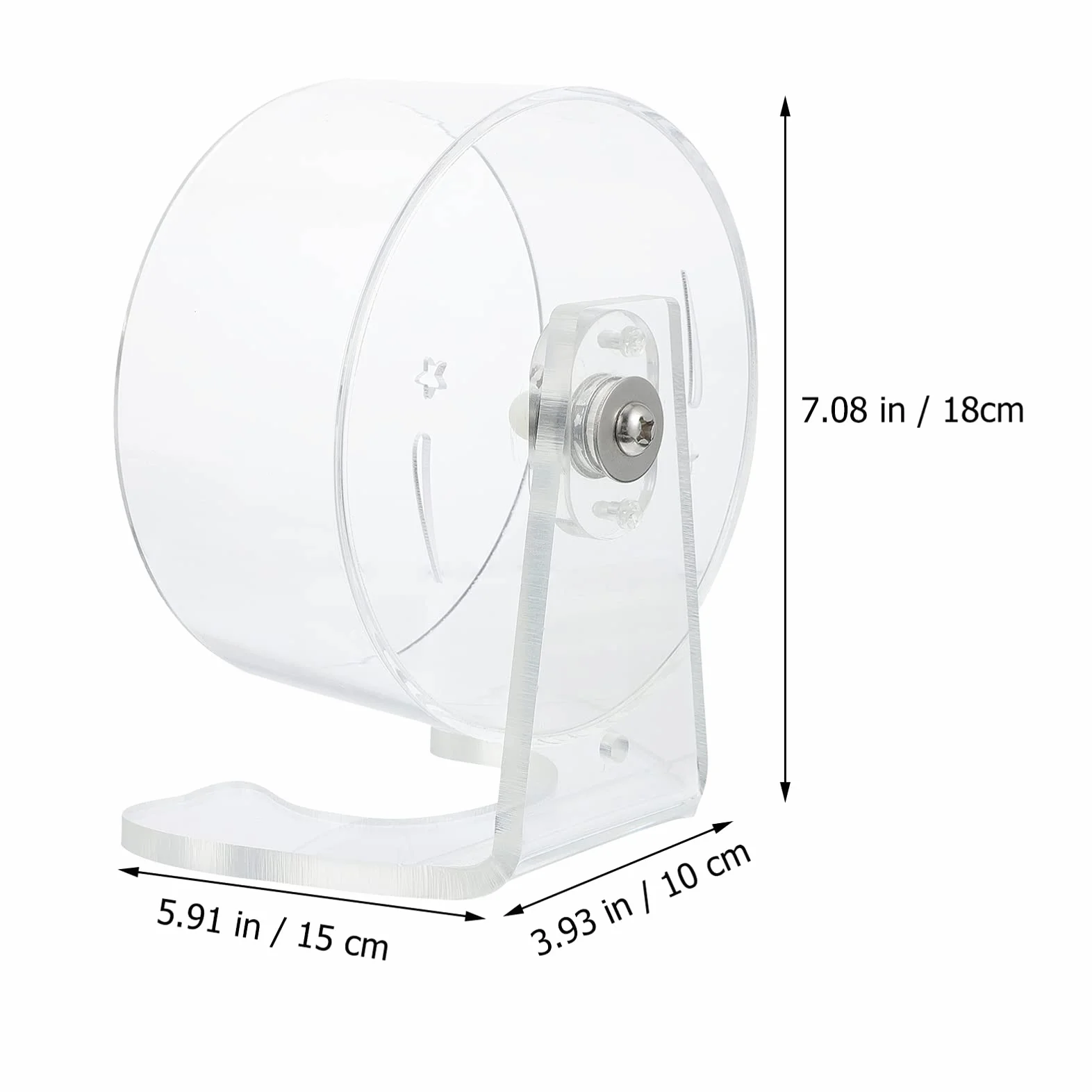 POPETPOP 15cm Hamster Running Wheel Bracket Cichy Wyciszający Koło Zabawka Do Ćwiczeń Dla Małych Zwierząt