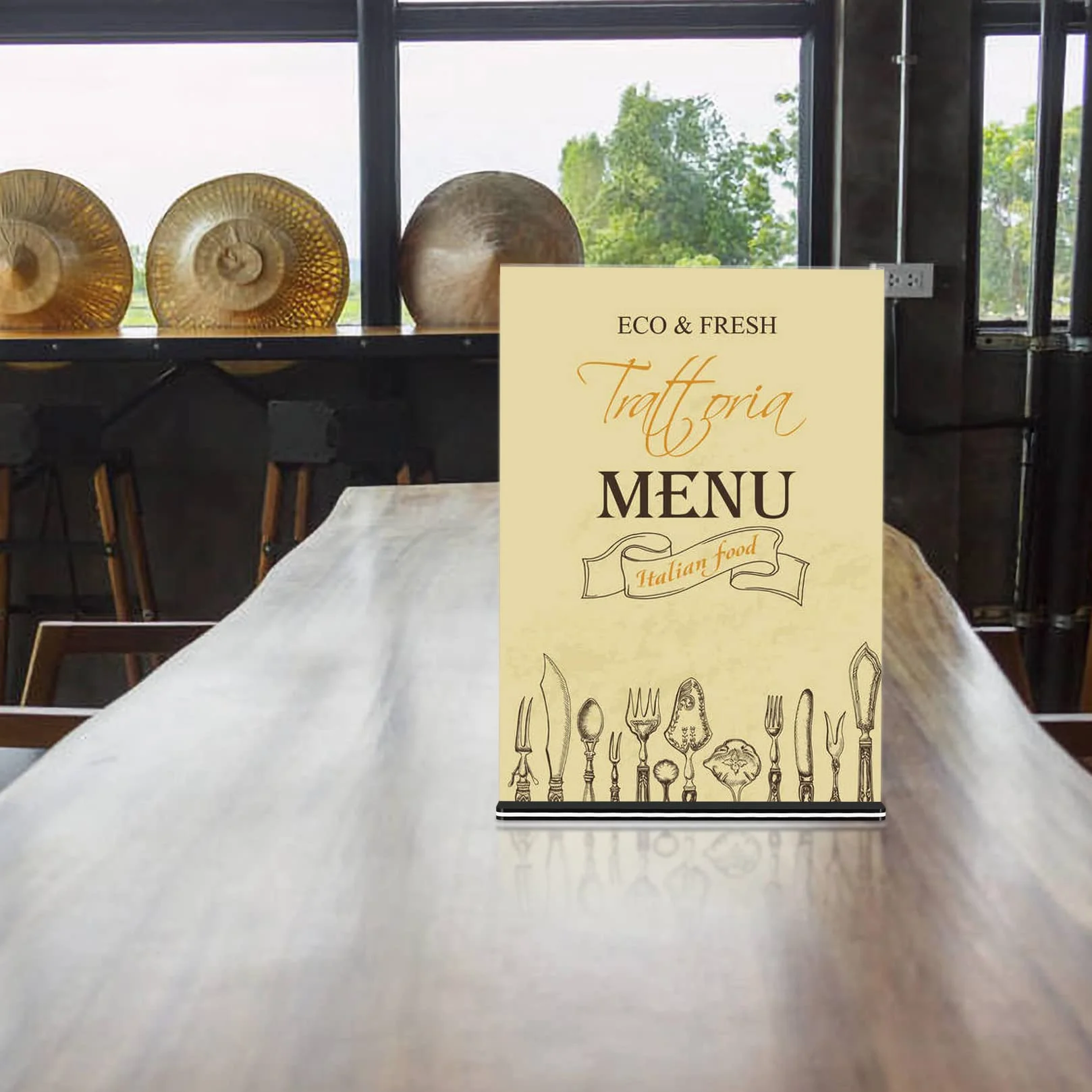 Akrylowe Stojaki Stołowe A4, 2 Sztuki, Na Karty Menu, Restauracja, Kawiarnia