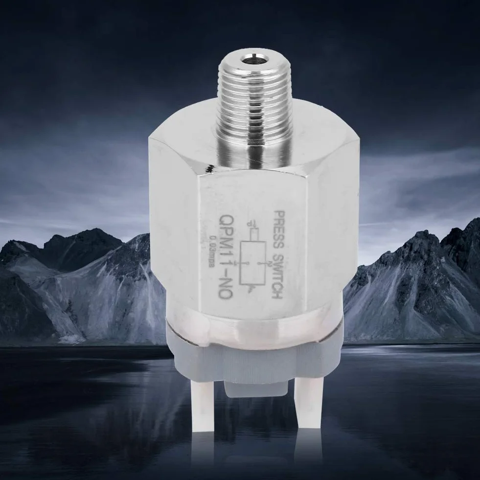 Przełącznik ciśnieniowy normalnie otwarty G1/8" QPM11-NO 0,02~0,1 MPa AC 220V 48V AC/DC