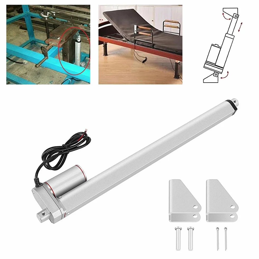 DC 12V 400 mm 750N Siłownik liniowy z napędem liniowym do samochodu, medycznego, górniczego (400 mm)