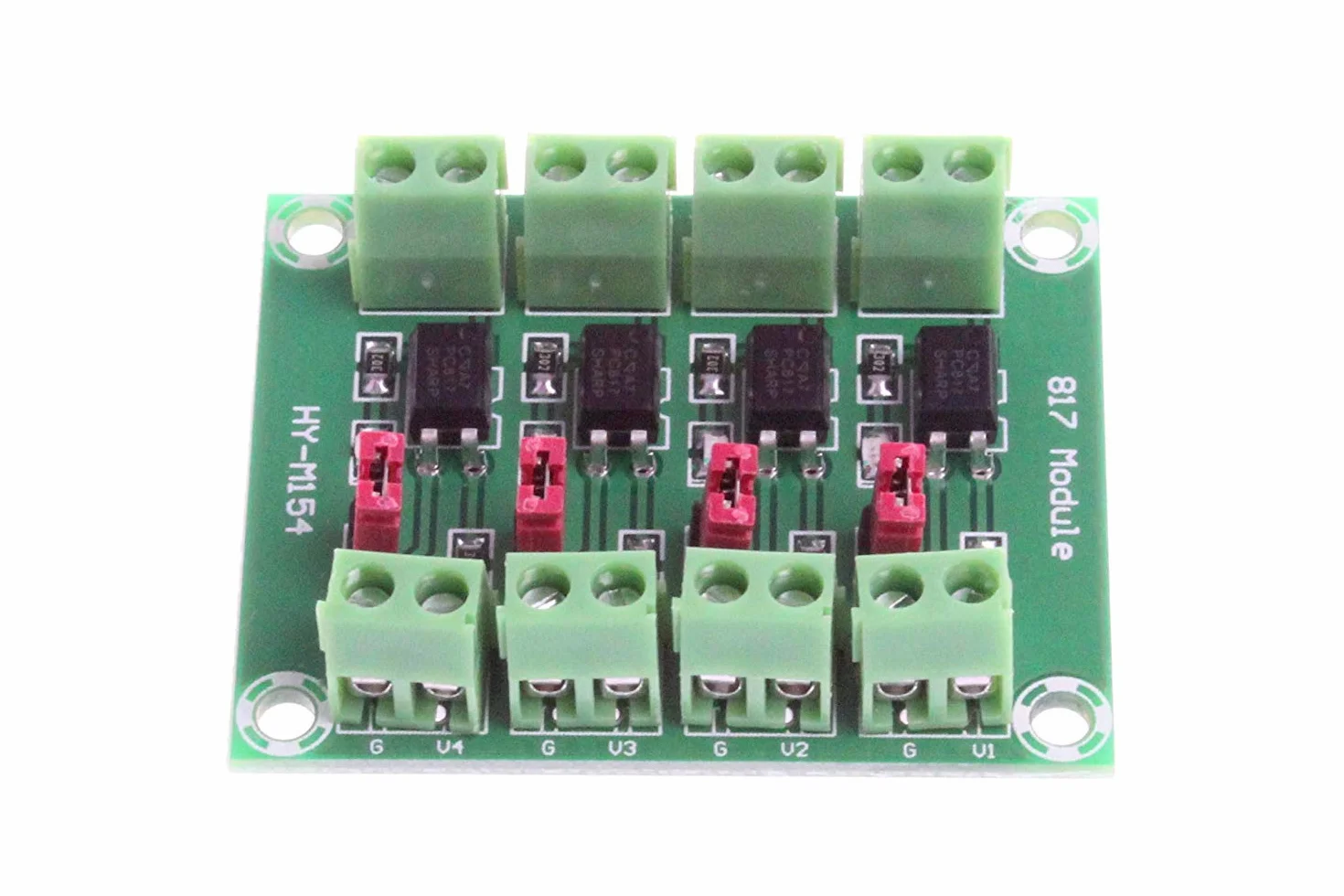 DollaTek PC817 4-kanałowy transoptor karta izolacyjna 3,6-30 V moduł