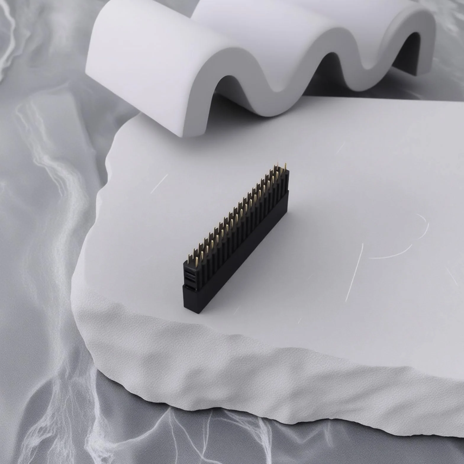 2 szt. 40-pinowy żeński nagłówek pinowy bardzo wysoka 3-rzędowa płytka PCB 2,54 mm złącza nagłówka kompatybilne z Raspberry Pi 51,4 x 5 x 6 mm