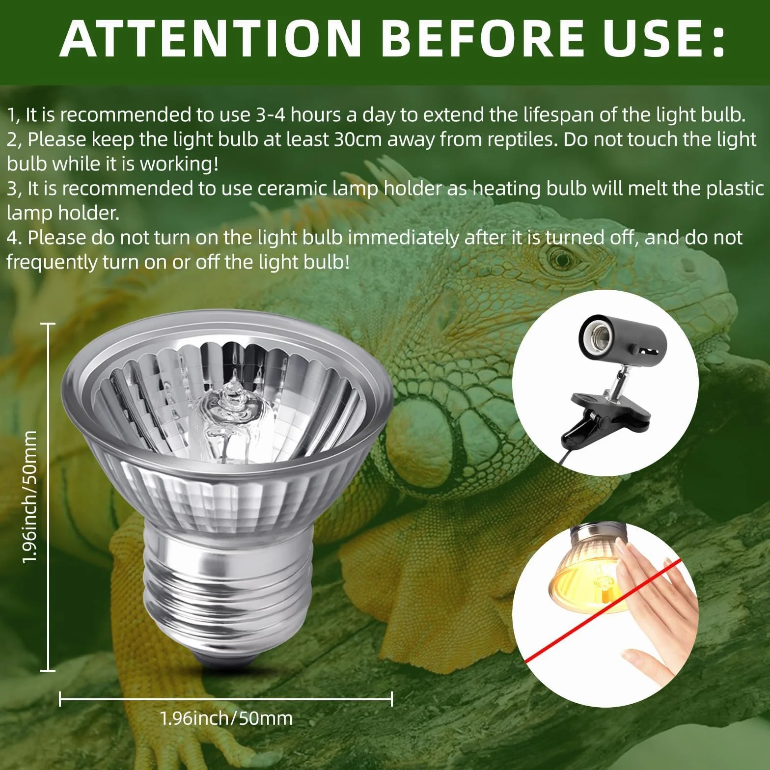 UVB żarówka żółwia E27 75 W, ściemnialna lampa grzewcza do terrarium, AC 220 V, UV lampa punktowa ciepła biel 2700 K dla żółwia Hermann jaszczurka wąż, zestaw 4 sztuk