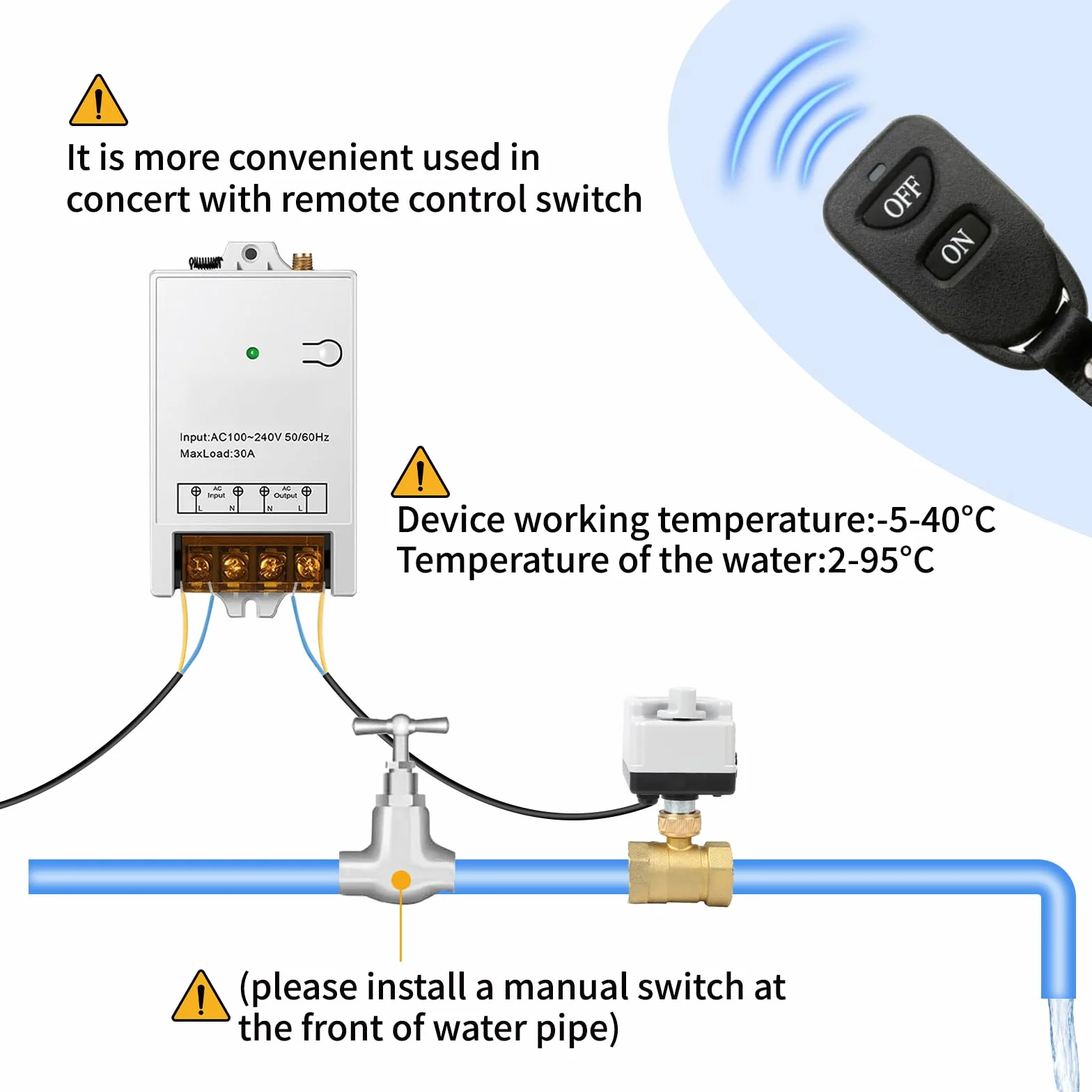 SWAWIS 2-drożny zawór kulowy silnika z funkcją ręczną, zawór magnetyczny 230 V DN25, zawór kulowy, zawór wodny, elektryczny zawór silnikowy