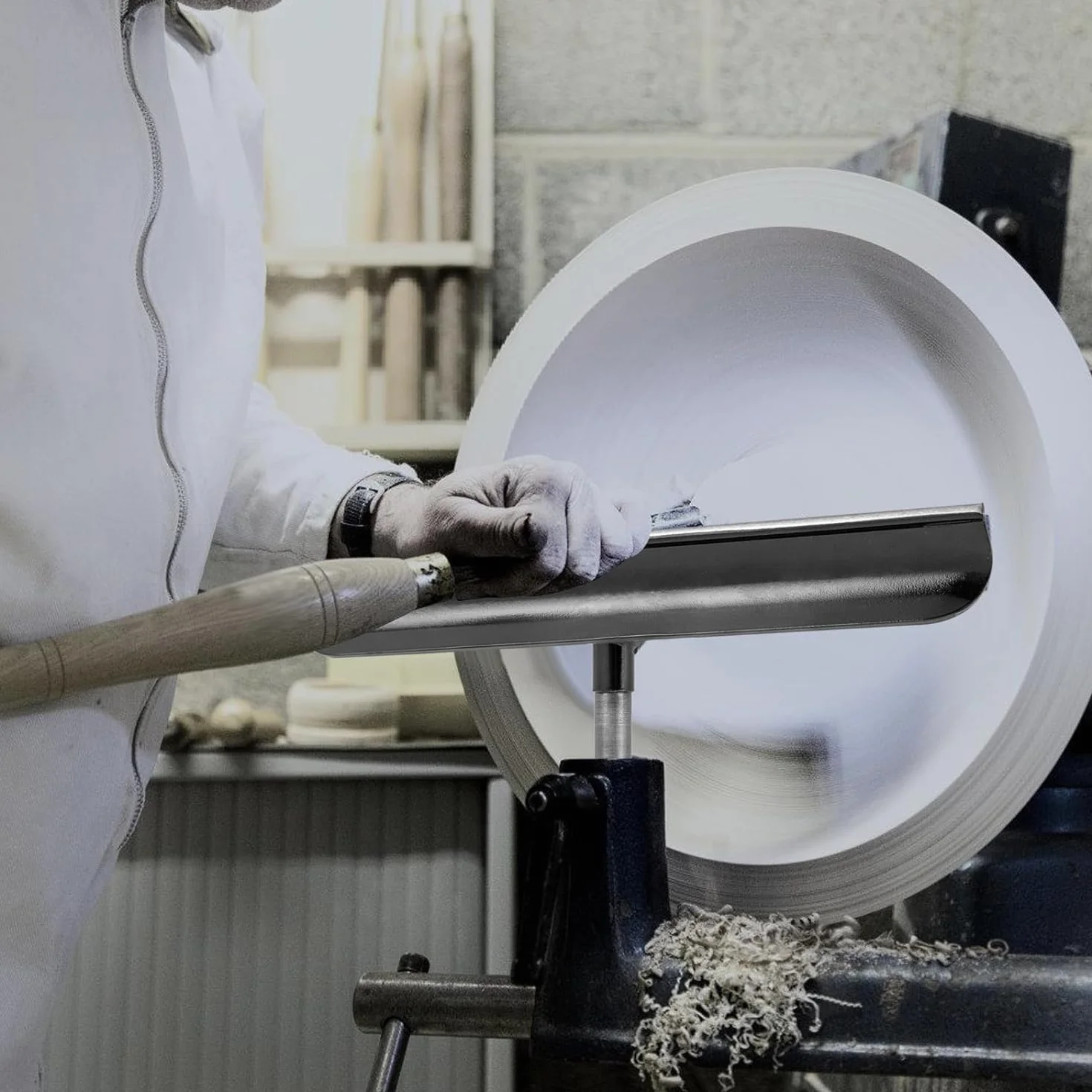 DEWIN 30 cm podpórka na narzędzia tokarskie do obróbki drewna, stal nierdzewna, 16 mm