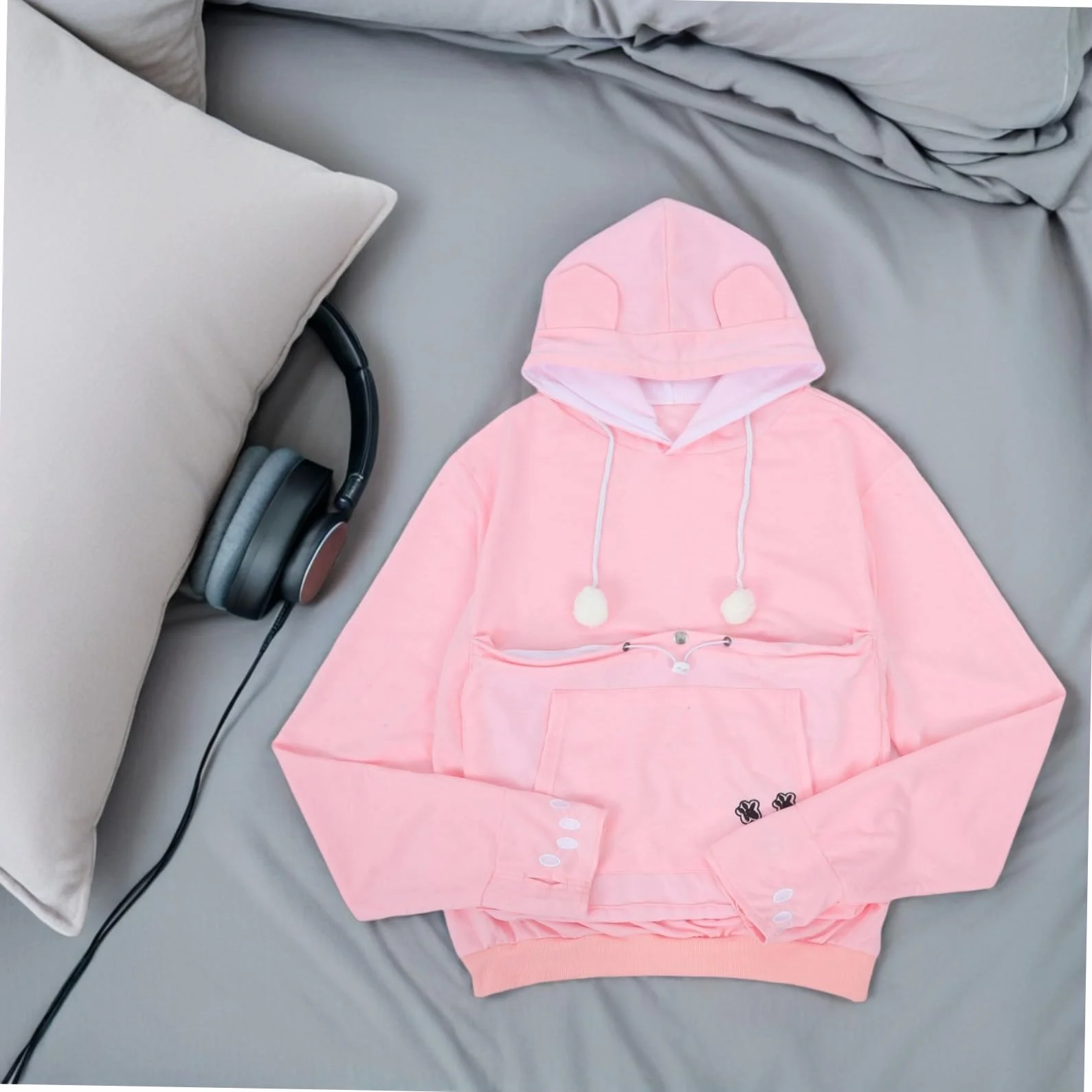 Toyvian Unisex Bluza z Kapturem z Kieszenią Zwierzaka Wytrzymały i Miękki Dog Carrier Sweater dla Małych Psów Kotów Królików Wygodna i Bezpieczna Do Noszenia Co Dzień