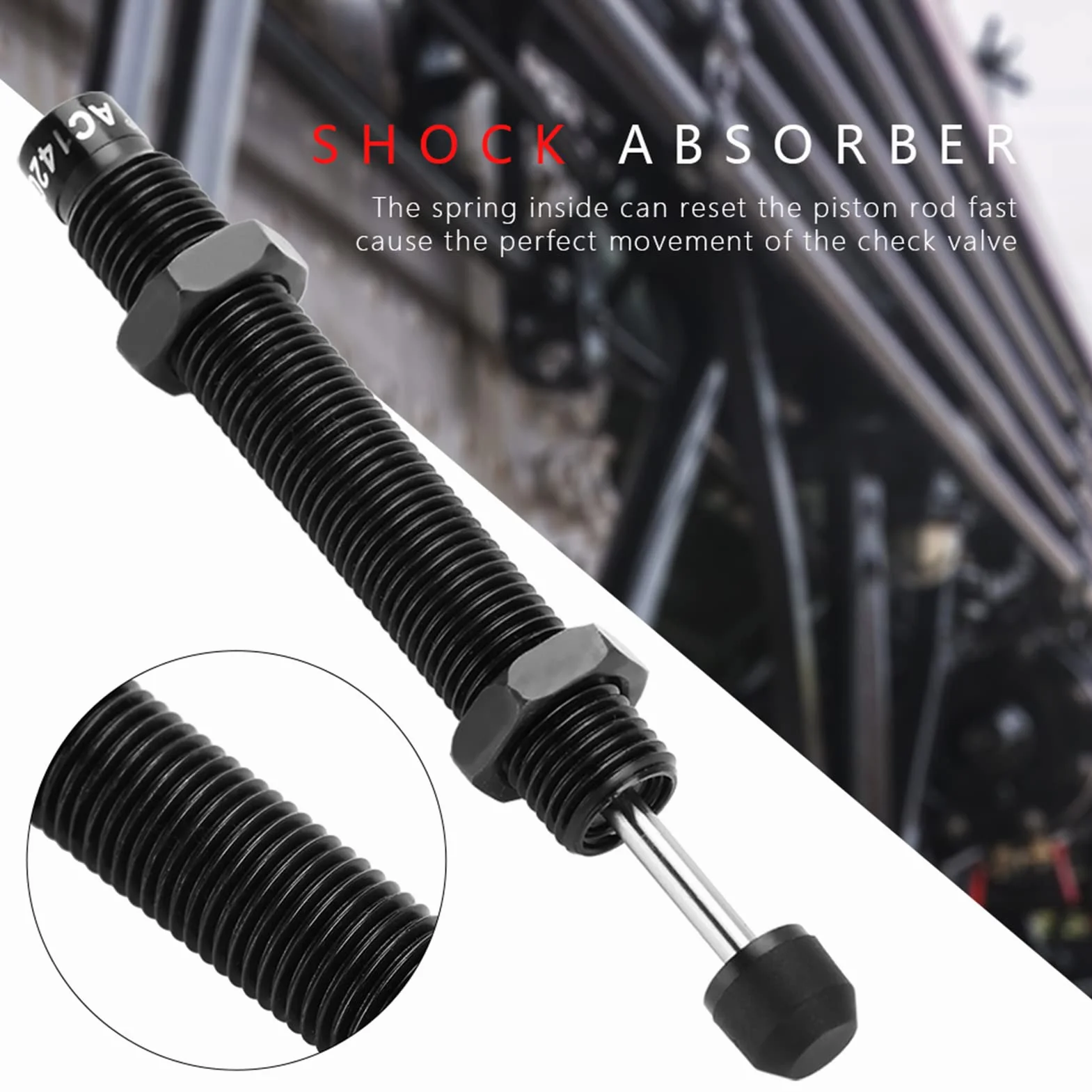 Amortyzatory M14 x 20 mm Skok Amortyzatory ciśnienia oleju do pneumatycznego cylindra pneumatycznego AC1420-2