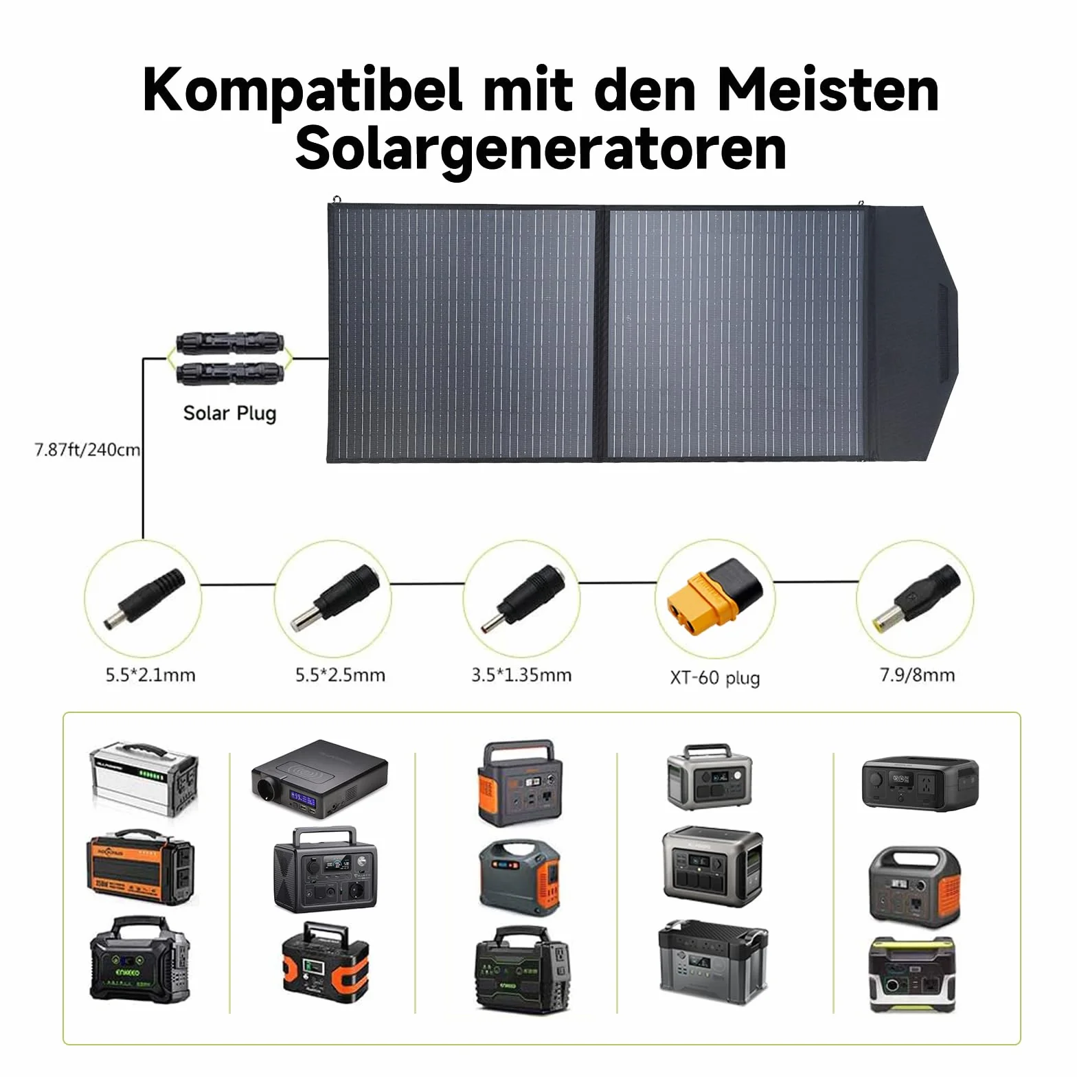 ALLPOWERS Składany panel słoneczny 100 W monokrystaliczny do S300 R600 R1500 R2500