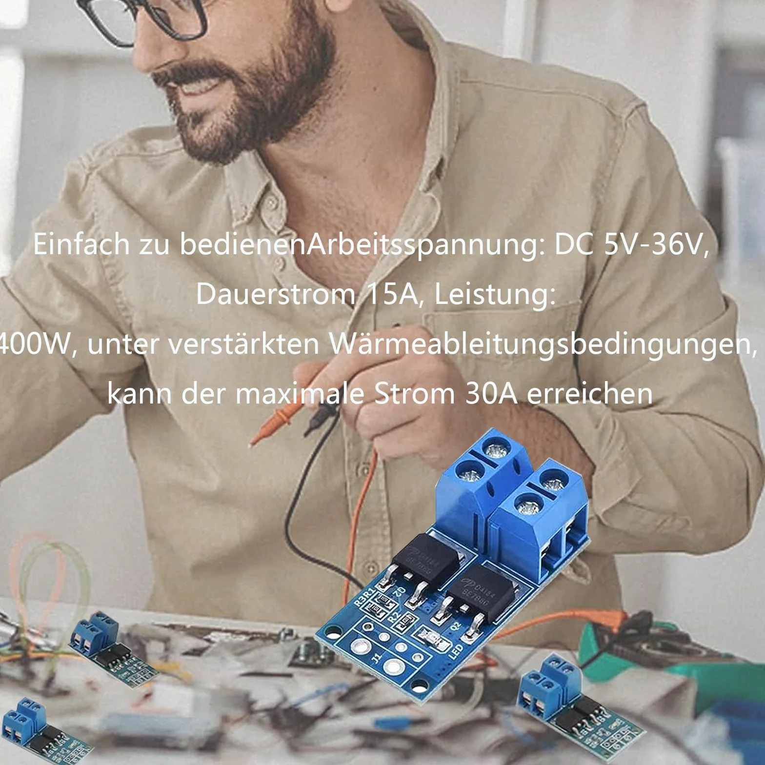 20 szt. DC 5V-36V 400W FET Przekaźnik Przełącznik Moduł Sterowania Płyta z podwójnym Mosfetem Moduł sterujący Przełącznik dualny Wysokowydajny moduł sterujący PWM Regulator Płyta sterująca Moduł