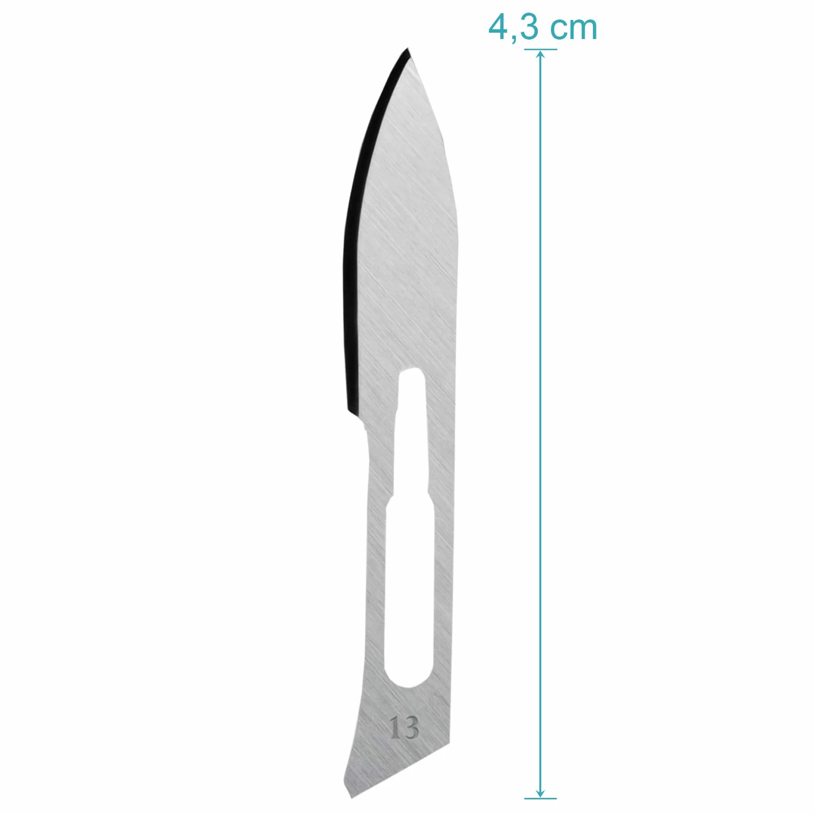 May Zestaw 60 sterylnych ostrzy skalpela fig. 10-15 ze stali węglowej do majsterkowania, dermaplaningu