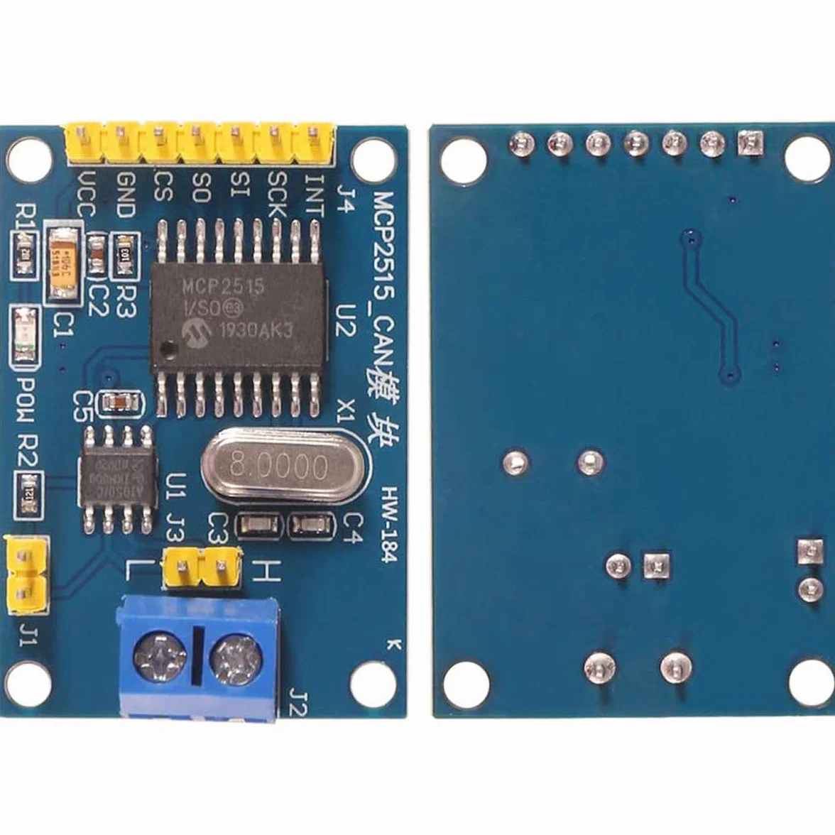 MCP2515 TJA1050 CAN Bus Moduł Odbiornika Kontrolera SPI 5V DC z Liniami Dupont do Arduino
