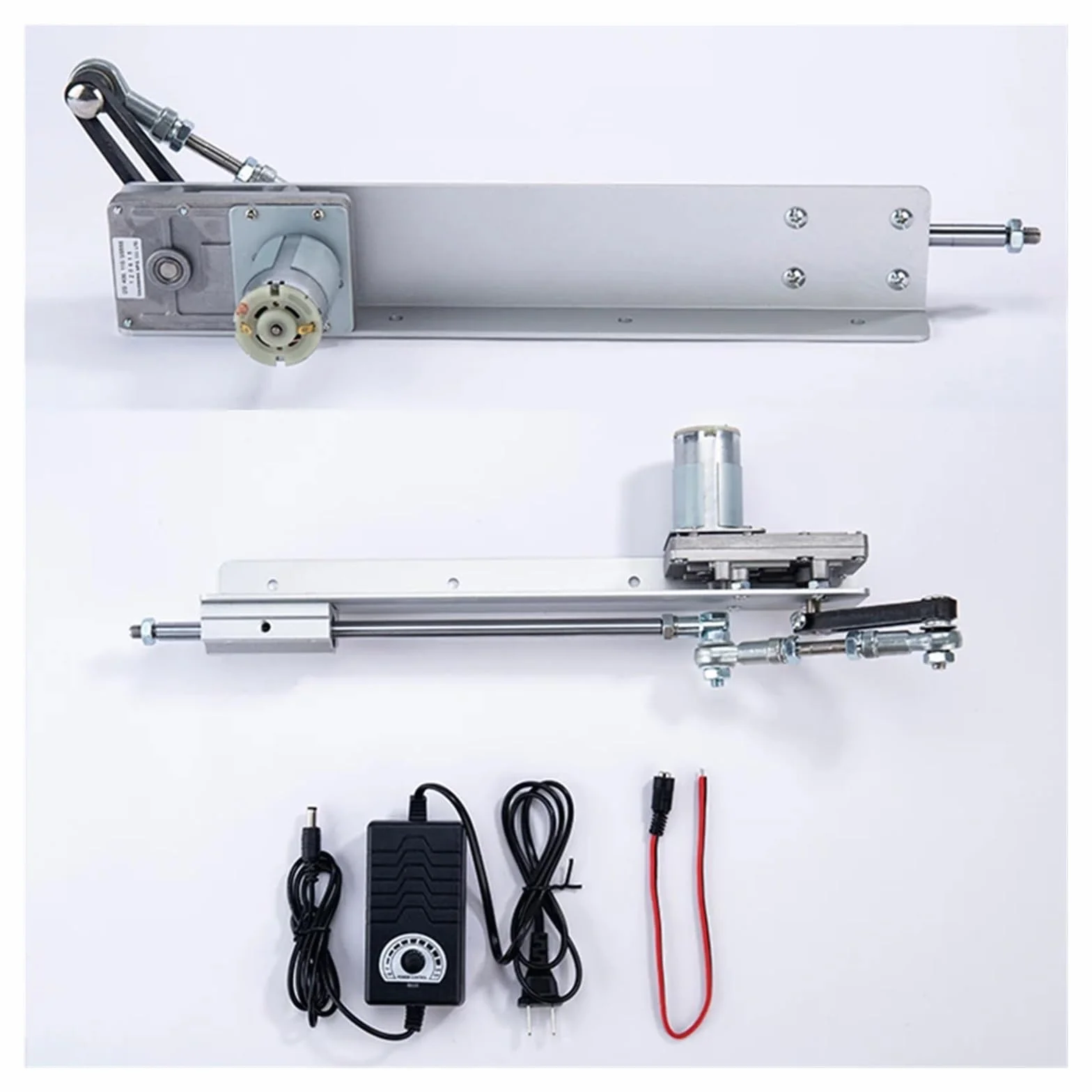 Cykl posuwisto-zwrotny liniowy silnik DIY DC 12 V/24 V siłownik liniowy skok 30-150 MM przekładnia regulowana teleskopowa z regulatorem prędkości,Niezawodne BezpieczeńStwo(24V 8-45rpm,A)