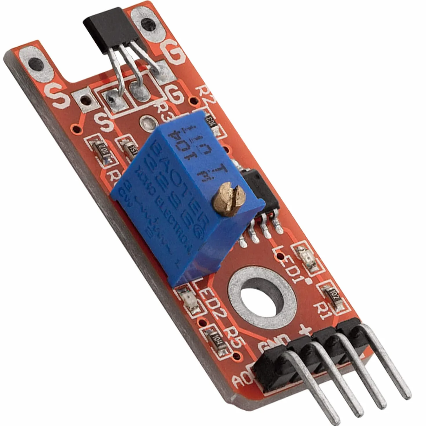 AZDelivery KY-024 Linear Magnetic Hall Sensor kompatybilny z Arduino Raspberry Pi