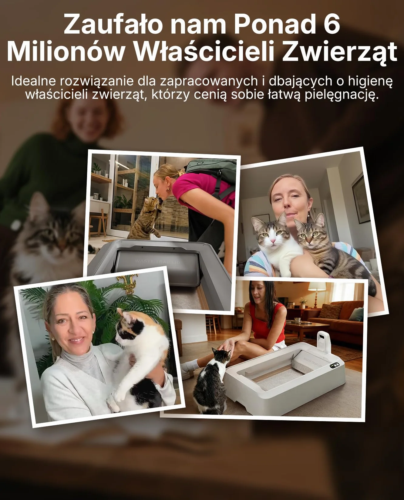 PETKIT Zestaw do Krystaliczny Żwirek dla Kotów, do PUROBOT CRYSTAL DUO Samoczyszcząca Kuweta dla Kotów, Podwójne Zbieranie Odpadów, Wymienna Tacka, Kontrola Zapachów, Wyższa Chłonność, 4 Sztuki