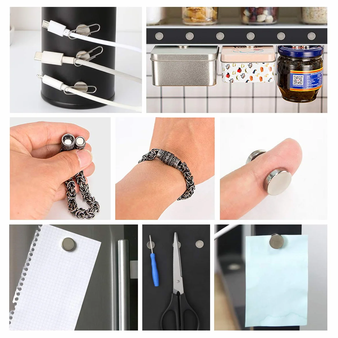 Magnesy neodymowe Wukong 50 sztuk 12x3 mm super mocne okrągłe
