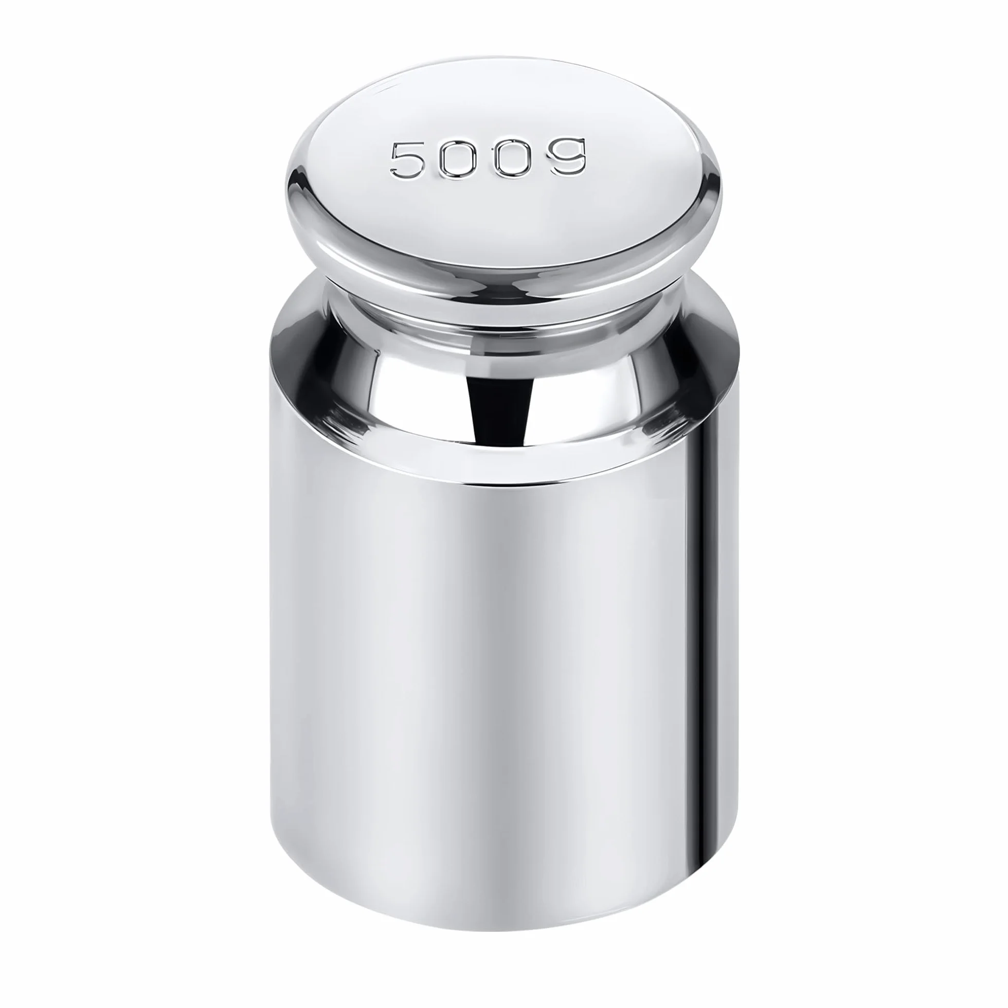 WedDecor 500g Kalibriergewicht, Vernickelte Edelstahl-Gramm-Skala, Silber