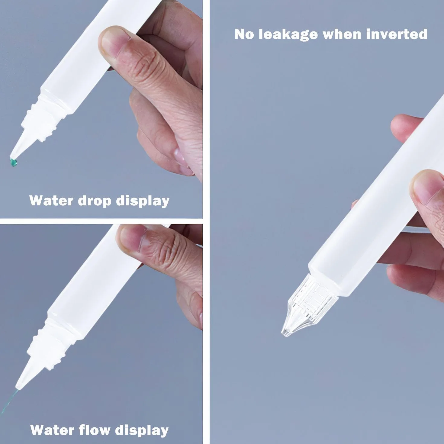 Zestaw 5 butelek z zakraplaczem 30 ml plastikowe do oleju lakieru kleju