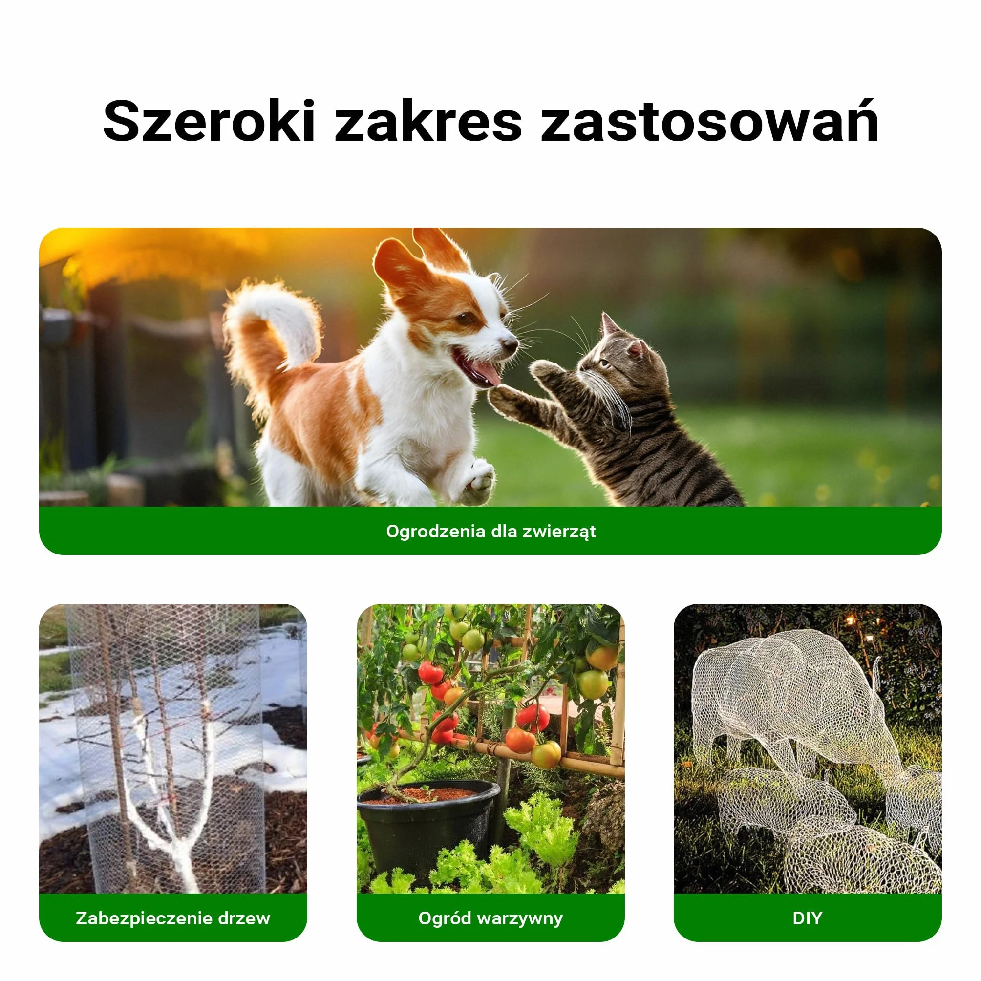 Wiltec Siatka ogrodzeniowa ocynkowana 1x25 m, stalowa siatka leśna 1,2 mm, oczka 25x25 mm