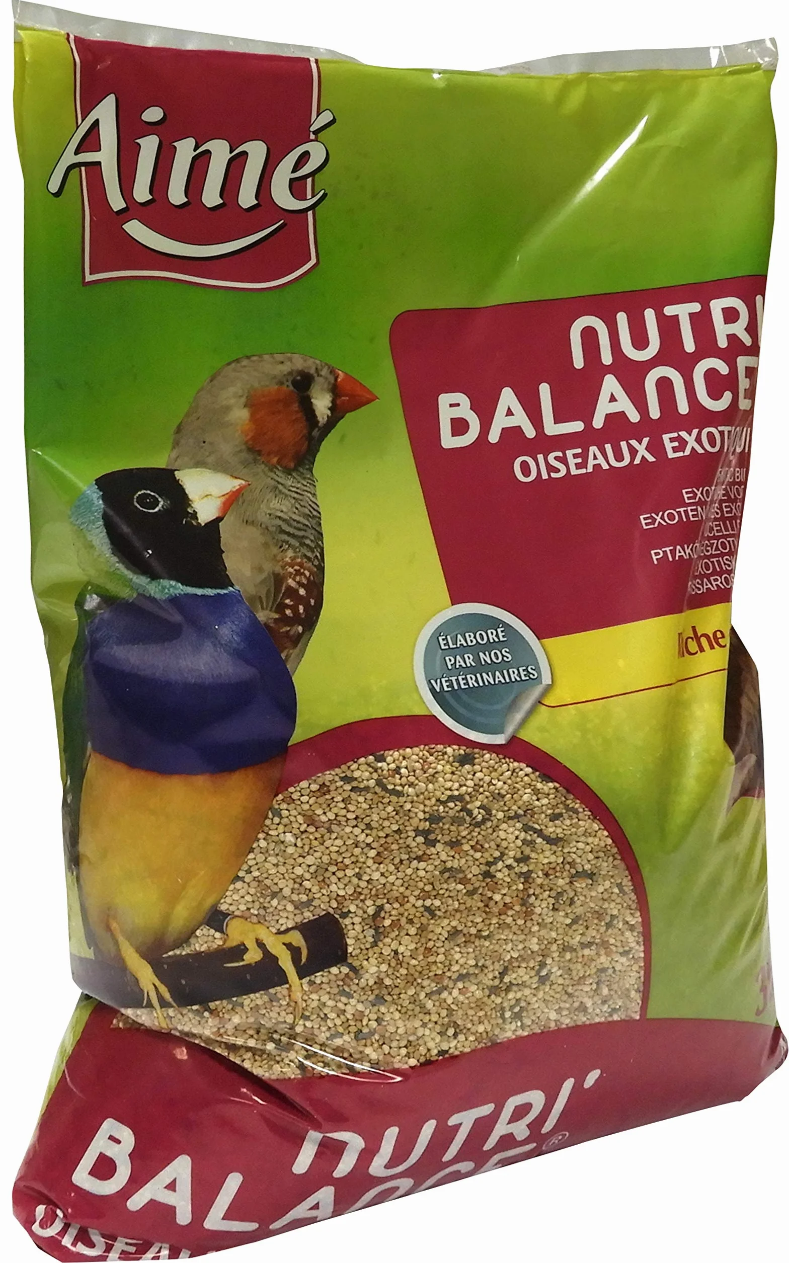 Aimé Aimé Karma dla ptaków egzotycznych, Nutri'Balance Meal dla ptaków egzotycznych, 3 kg
