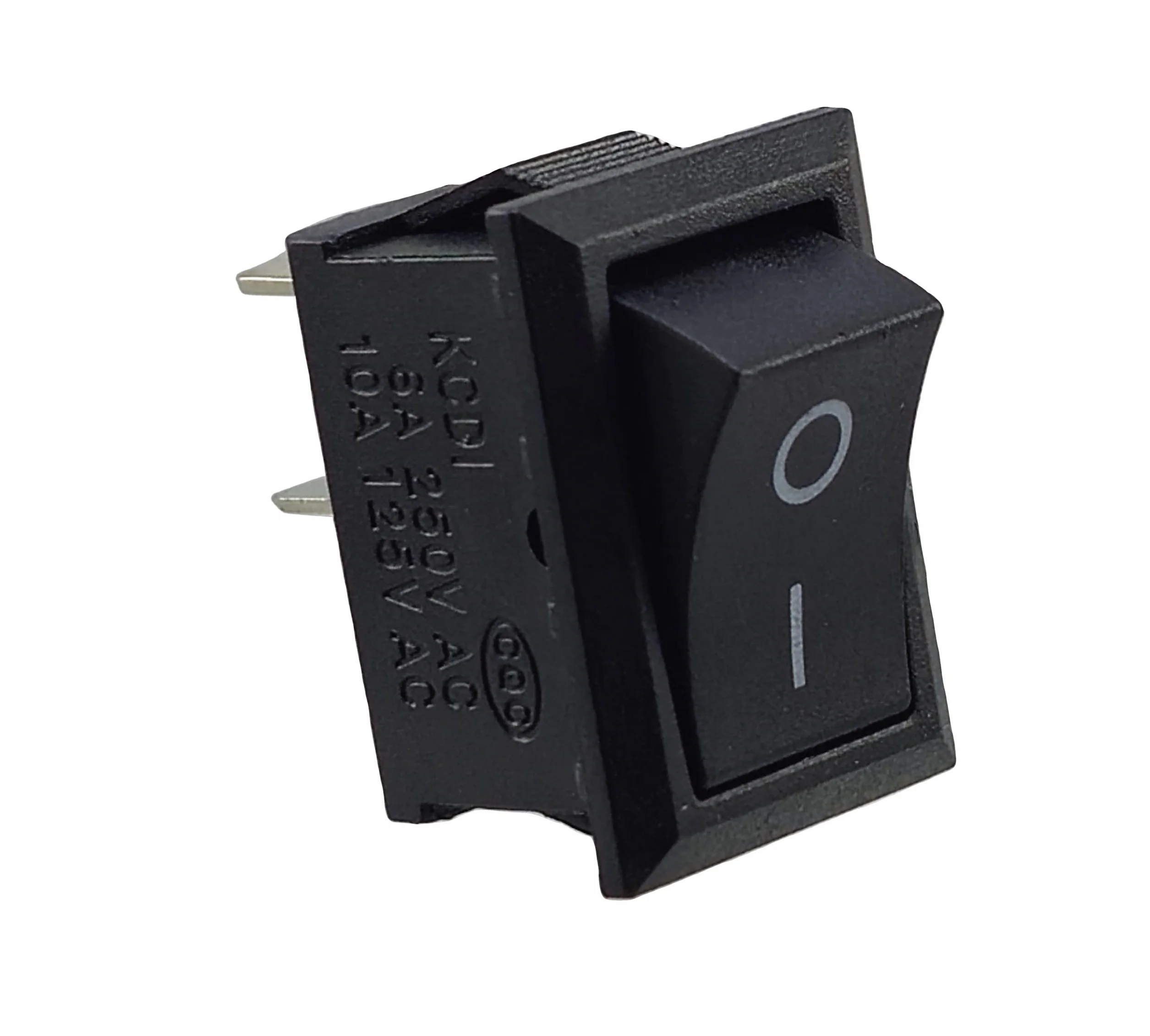 Przełącznik kołyskowy KCD1 250V 6A 125V 10A AC czarny prostokątny 19x13mm