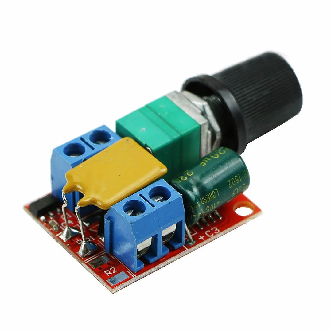 Hailege 2 szt. Silnik prądu stałego PWM regulator prędkości 3 V 6 V 12 V 24 V 35 V przełącznik kontroli prędkości mini ściemniacz LED DC 3 V-35 V 5 A 90 W