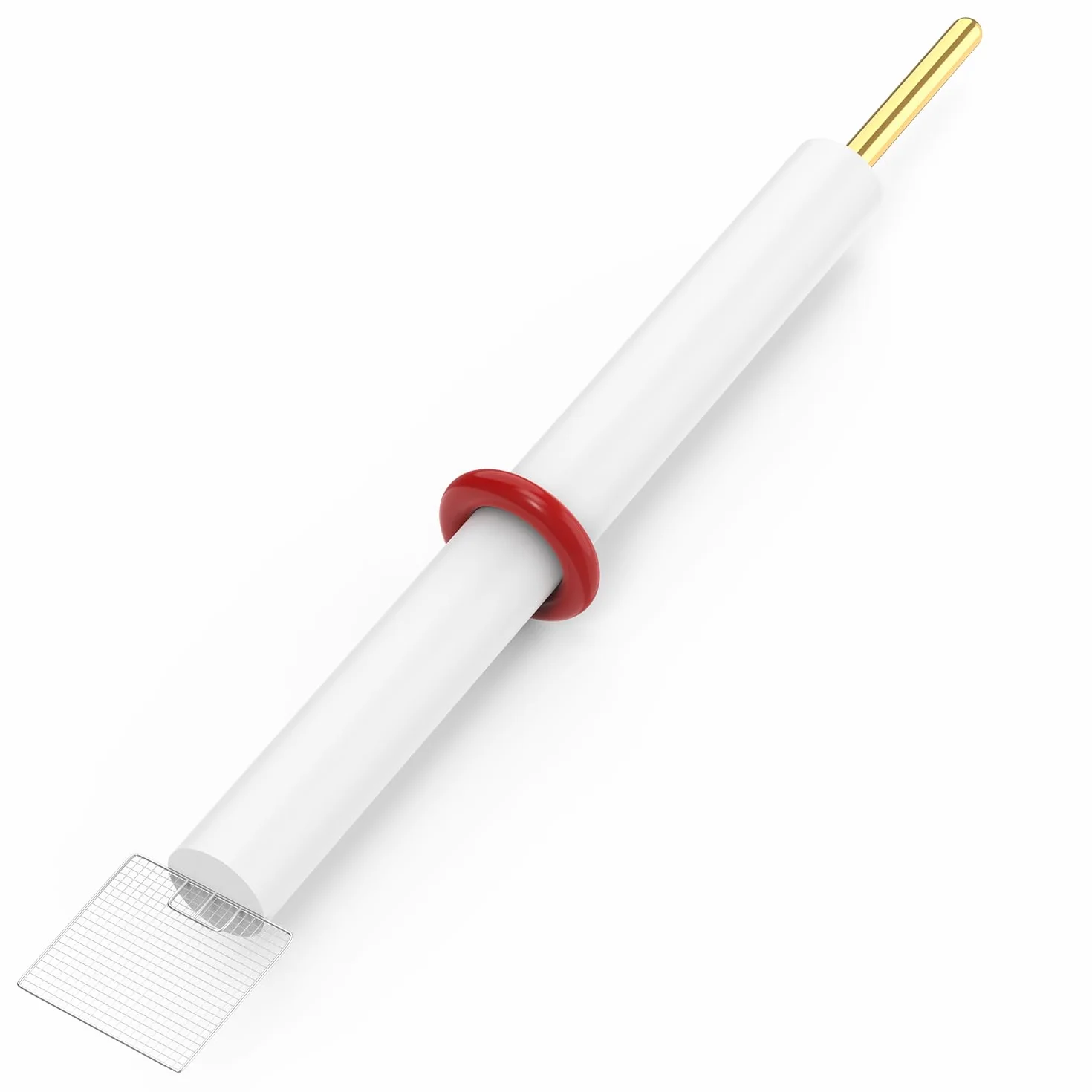 Labasics Platynowa elektroda siatkowa, 99,99% czystości 10 x 10 mm Pt siatka przeciwelektroda platynowa blacha z siatki elektrycznej z obudową PTFE elektroda do ogniw elektrochemicznych
