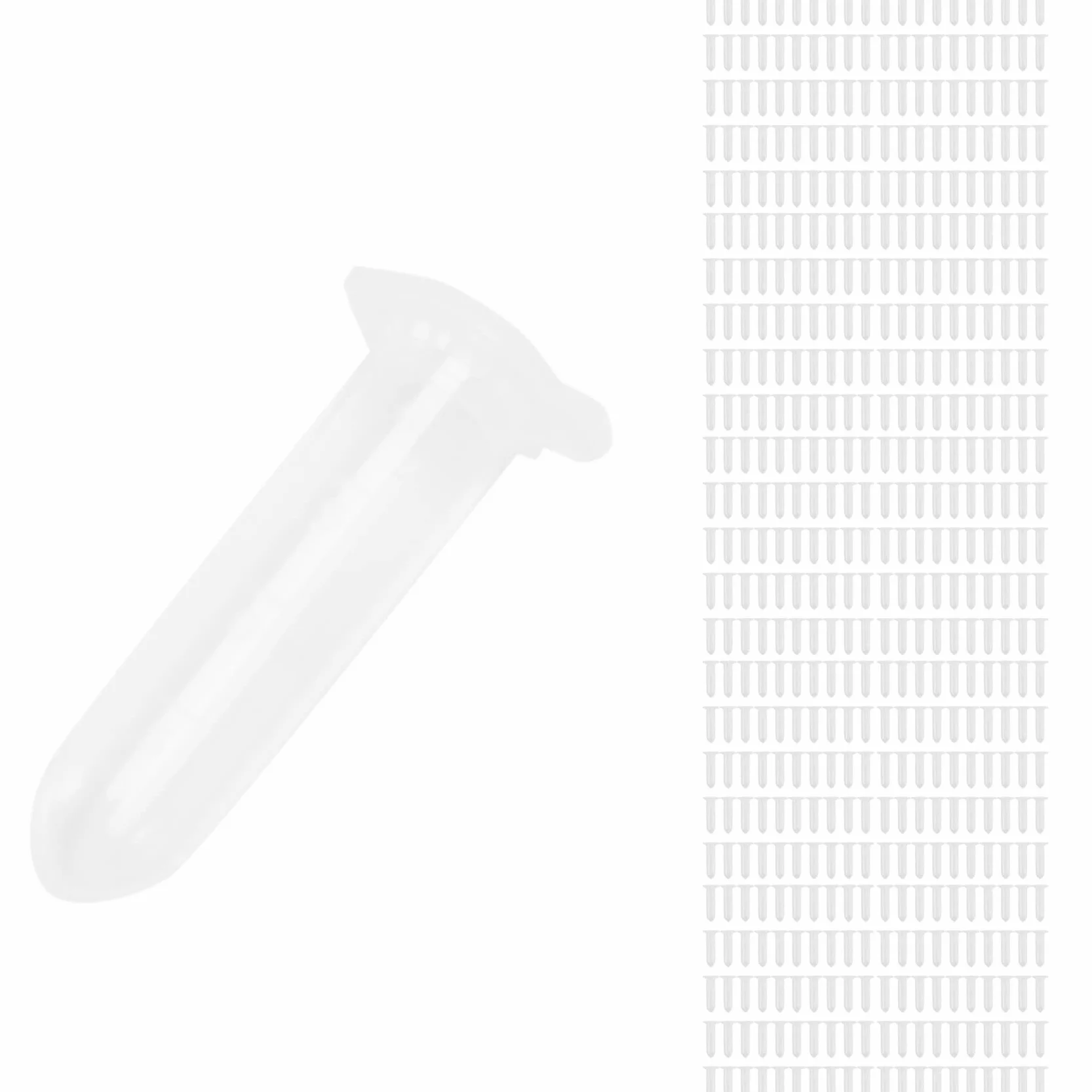 500Pcs 2Ml Centrifuge Tube Test Tube Vial Clear Plastic Vials Container Snap Cap