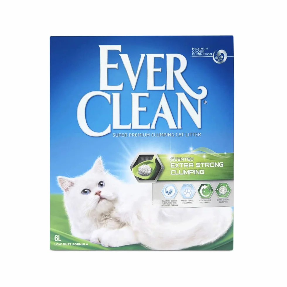 Ever Clean Cat Extra Strong Clumping pachnąca żwir, 6 l