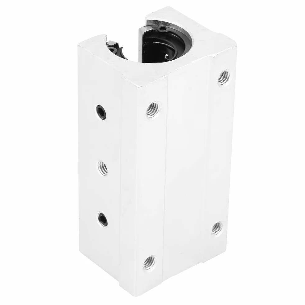 SBR20LUU 20mm liniowe łożysko kulkowe ze stopu aluminium blok poduszki otwarte łożysko liniowe blok przesuwny tuleja ślizgowa