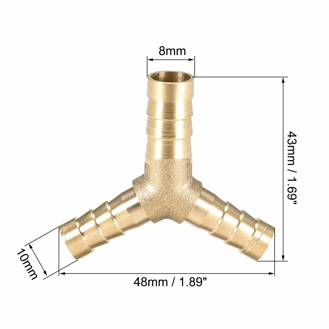 Złączka redukcyjna Y 10 x 8 x 8 mm 3-drożne T adapter