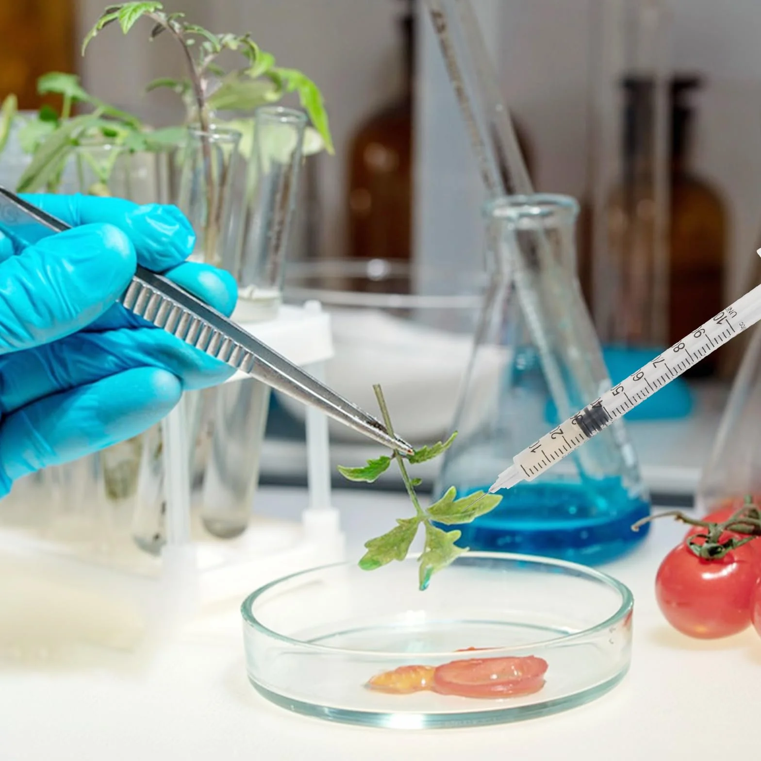 Strzykawka 1 ml 31 G x 8 mm do karmienia zwierząt i precyzyjnych zastosowań laboratoryjnych