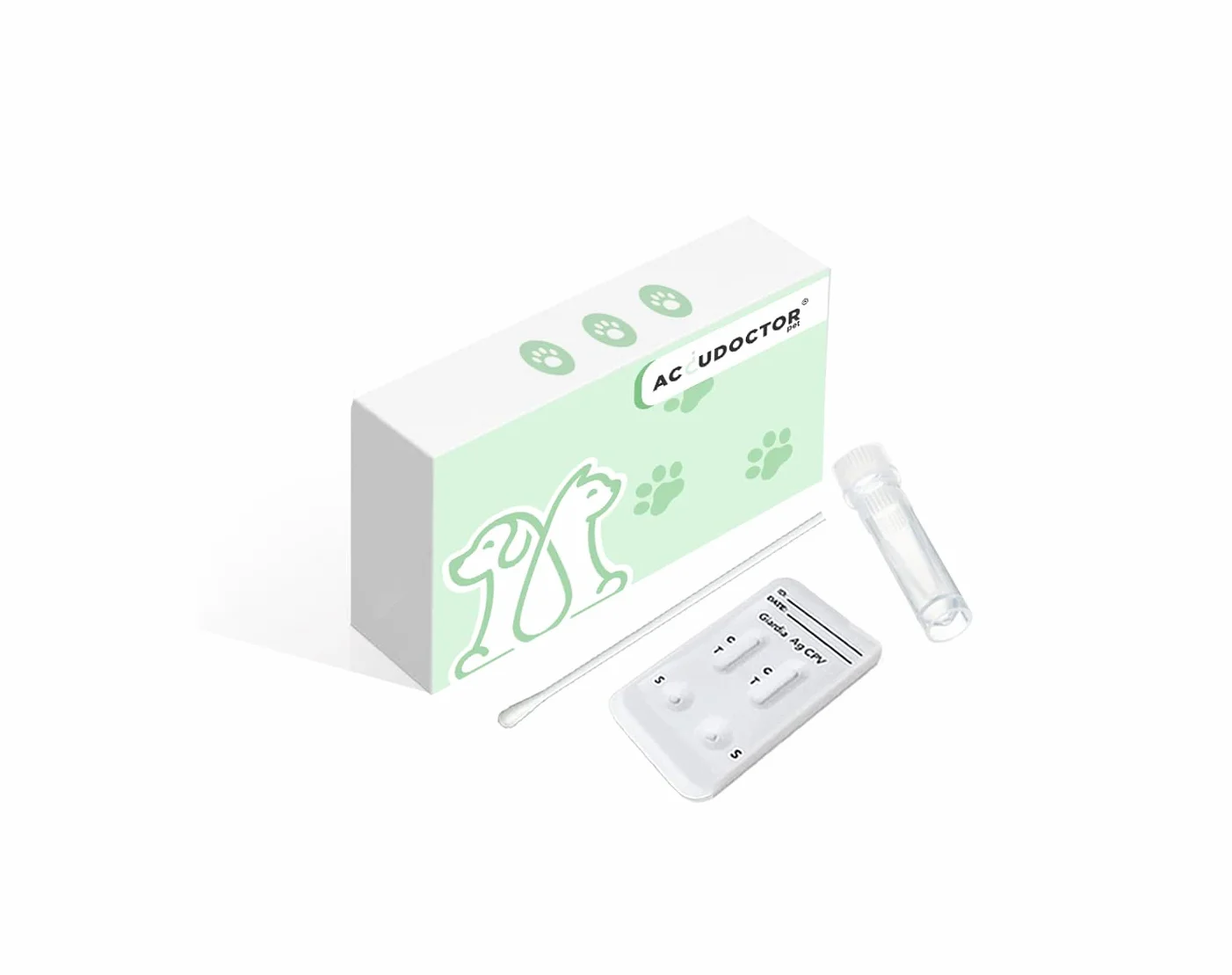 2 Accudoctor Giardia Parvo Giardia Parvo szybki test 2 w 1 + parwowiroza – szybki test Giardia Parvo – niezawodny szybki test w przypadku biegunki i dolegliwości żołądka – w zestawie instrukcja (może